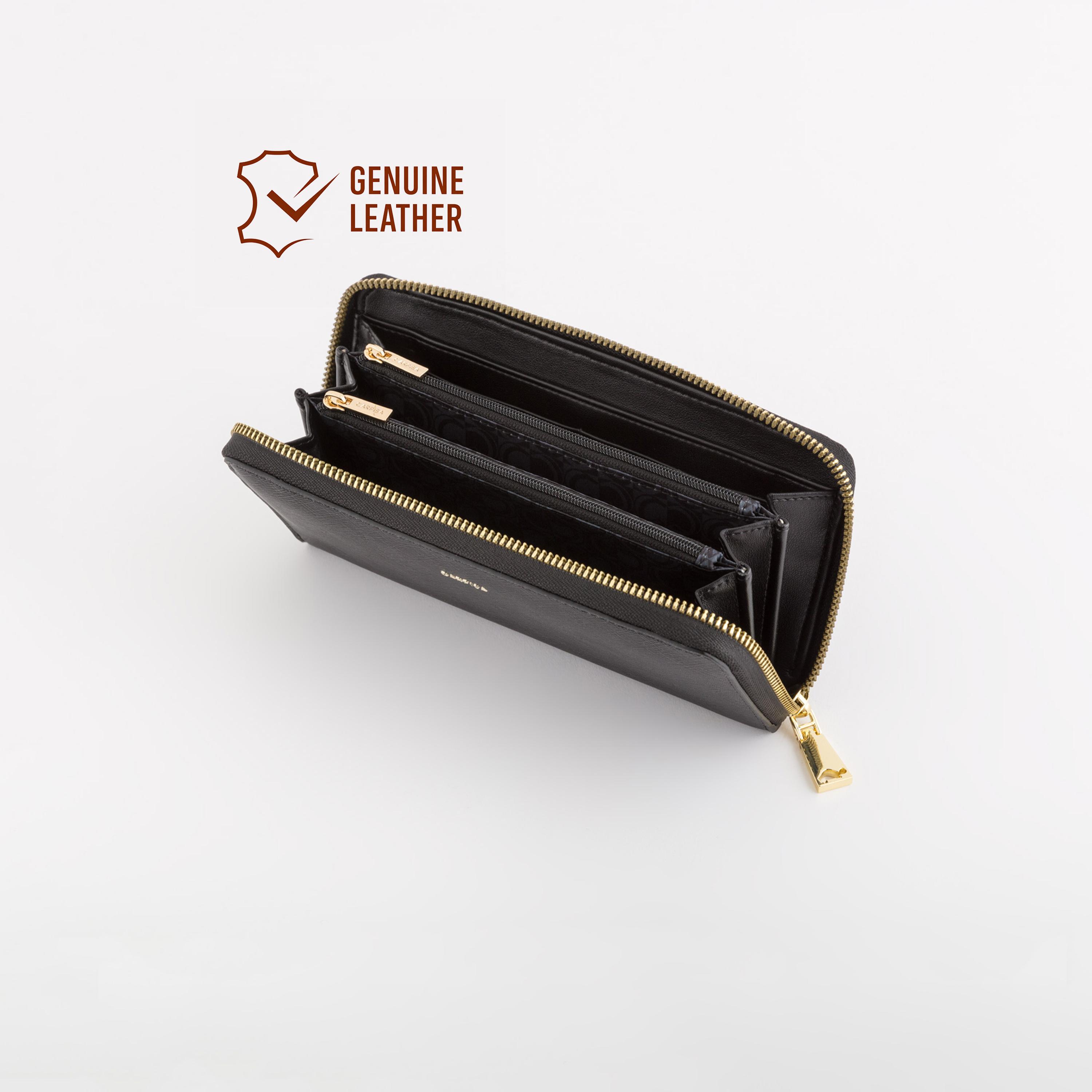 Carpisa Loto V2 Textured Wallet with Zipper closure | 19 X 2 X 10 CM-women-bagsandwallets-wallets-image-2