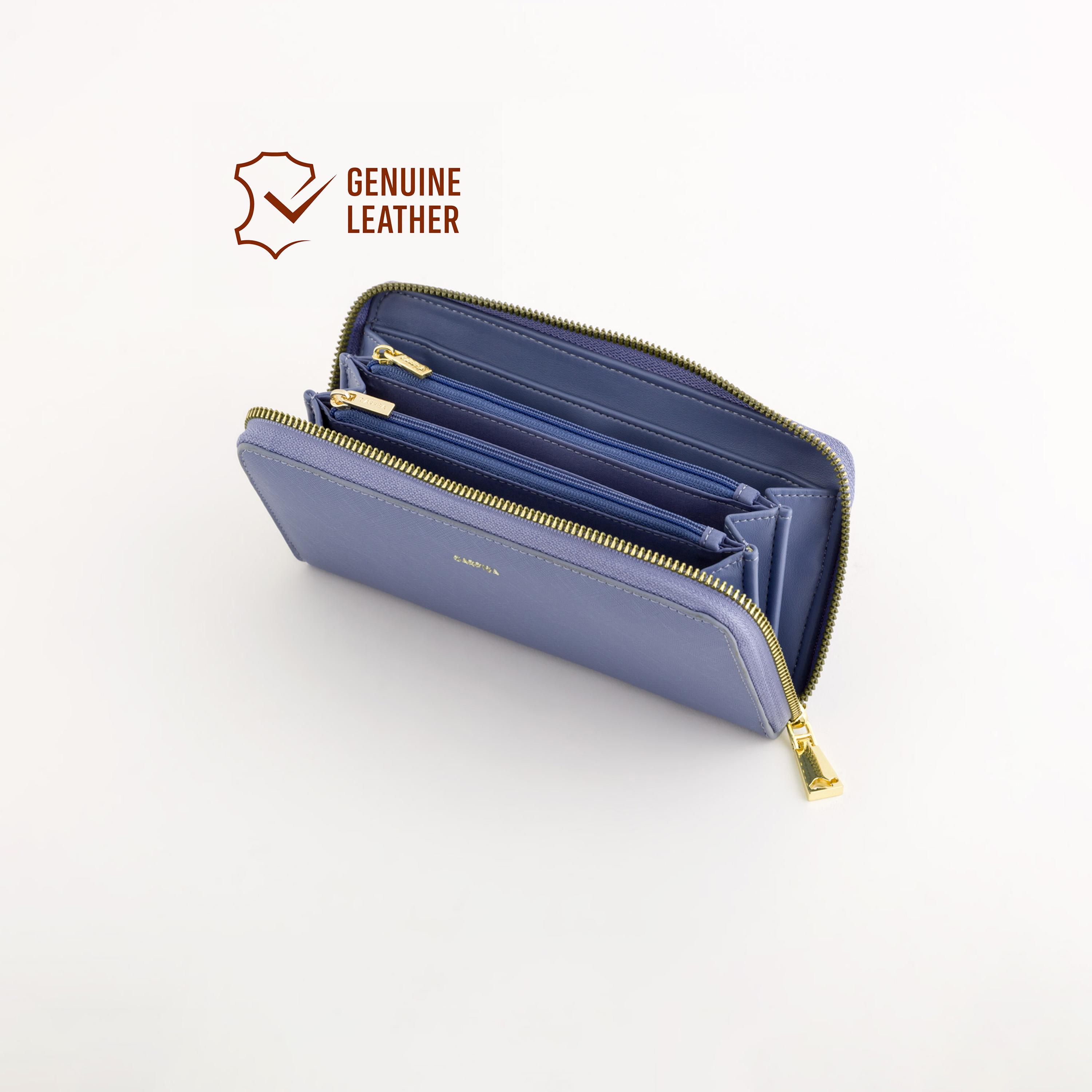 Carpisa Loto V2 Textured Wallet with Zipper closure | 19 X 2 X 10 CM-women-bagsandwallets-wallets-image-2