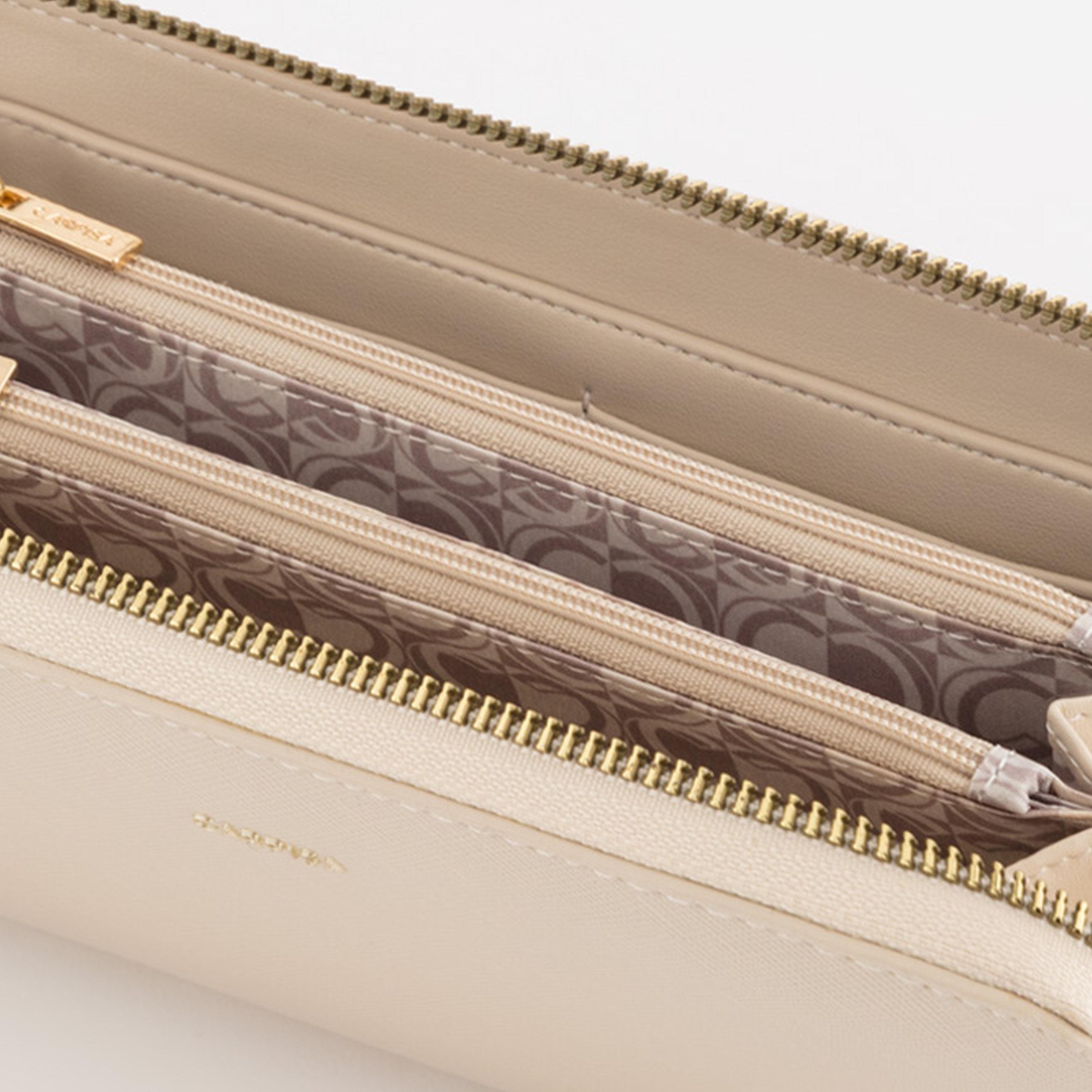 Carpisa Loto V2 Textured Wallet with Zipper closure | 19 X 2 X 10 CM-women-bagsandwallets-wallets-image-3