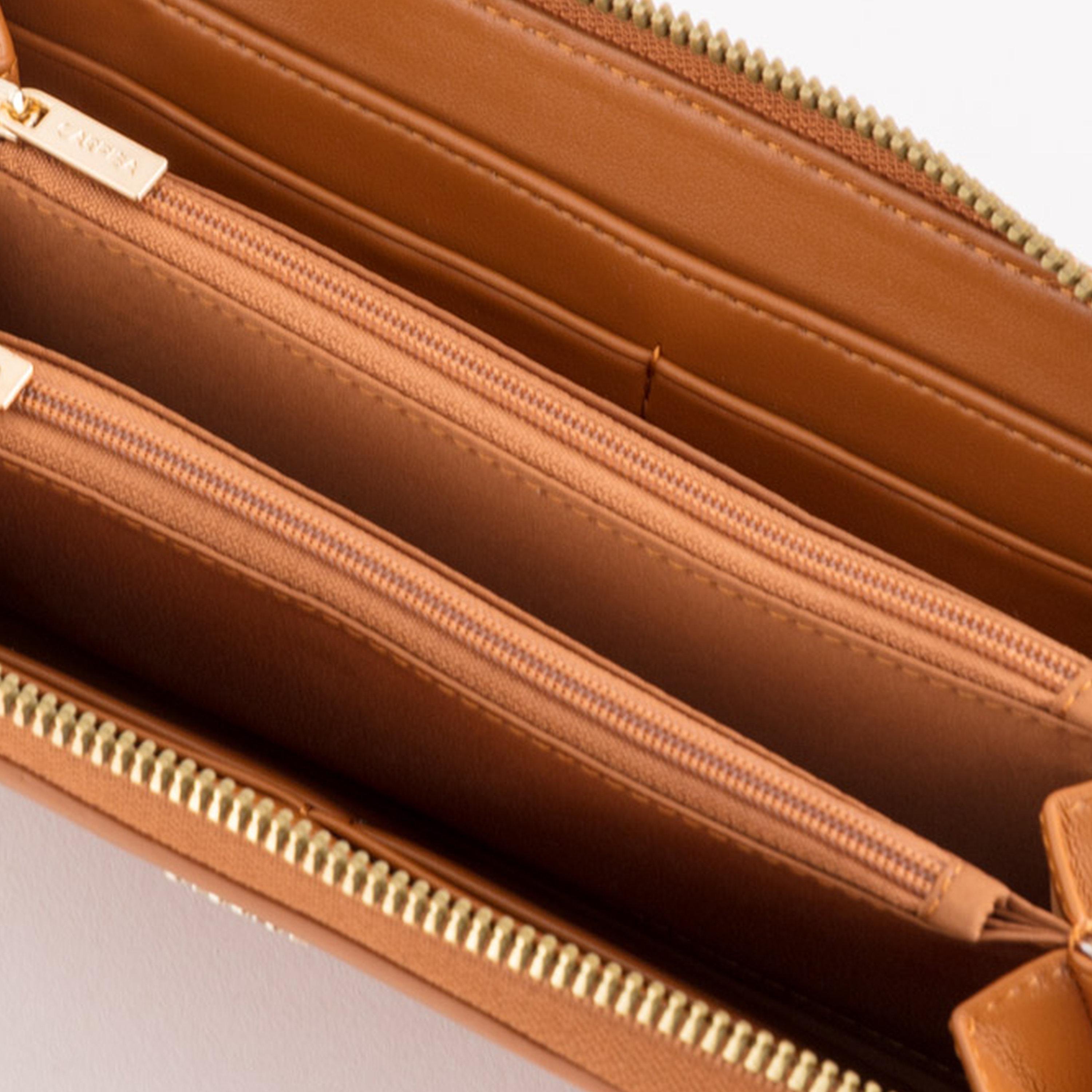 Carpisa Loto V2 Textured Wallet with Zipper closure | 19 X 2 X 10 CM-women-bagsandwallets-wallets-image-3