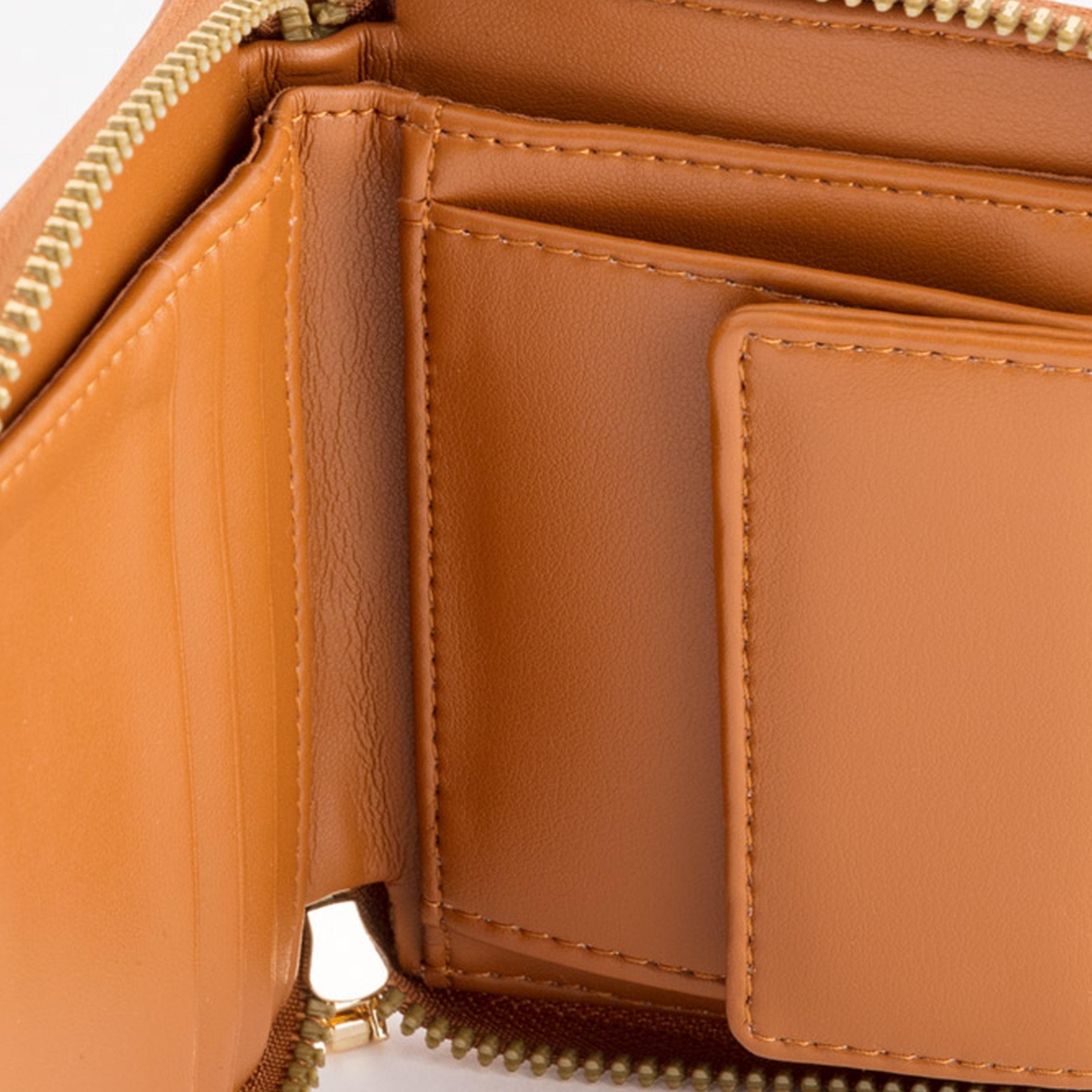 Carpisa Loto V2 Textured Wallet with Zipper closure | 11 X 2 X 9 CM-women-bagsandwallets-wallets-image-3