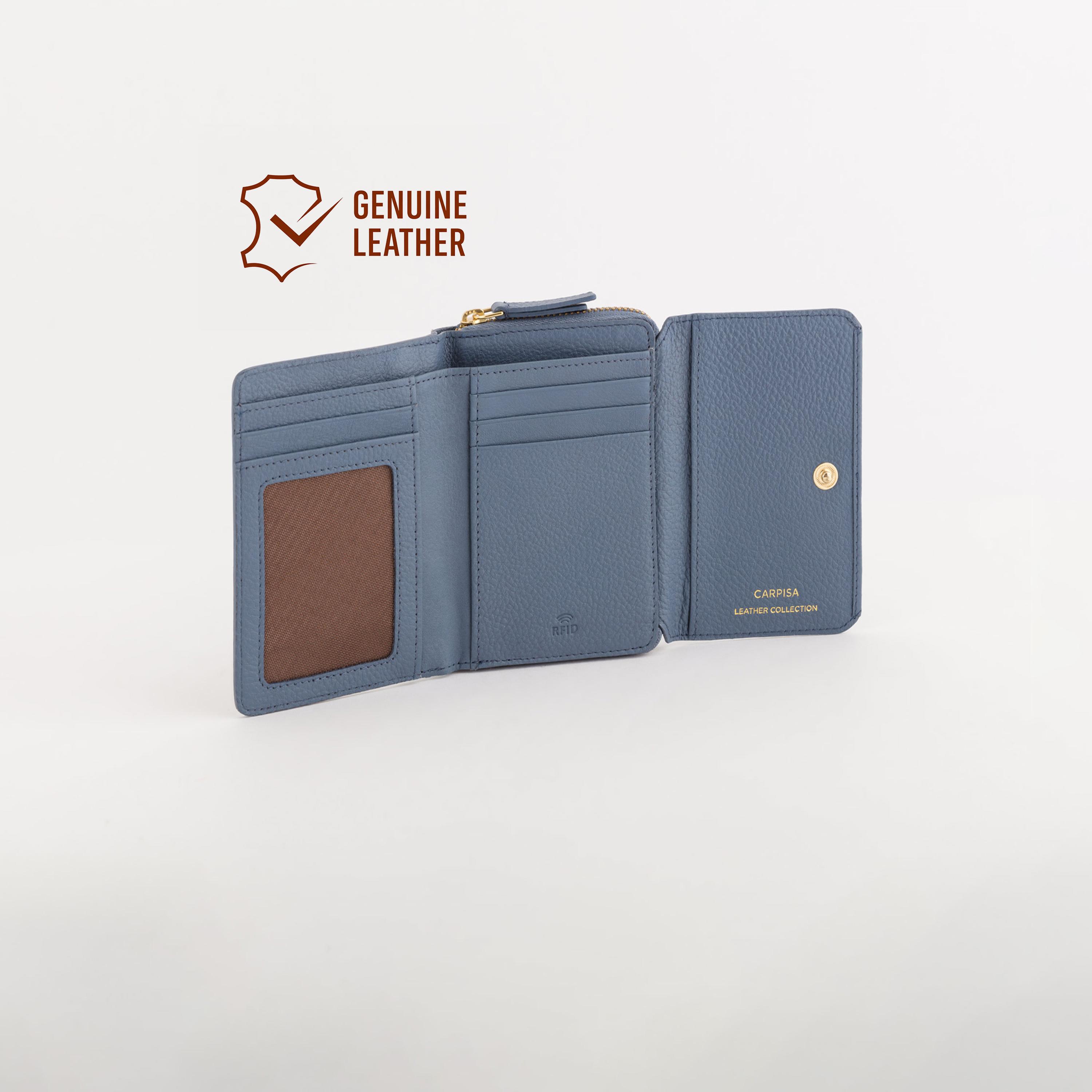 Carpisa Delta Winter Textured Wallet with Zipper closure | 13 X 2 X 9 CM-women-bagsandwallets-wallets-image-2