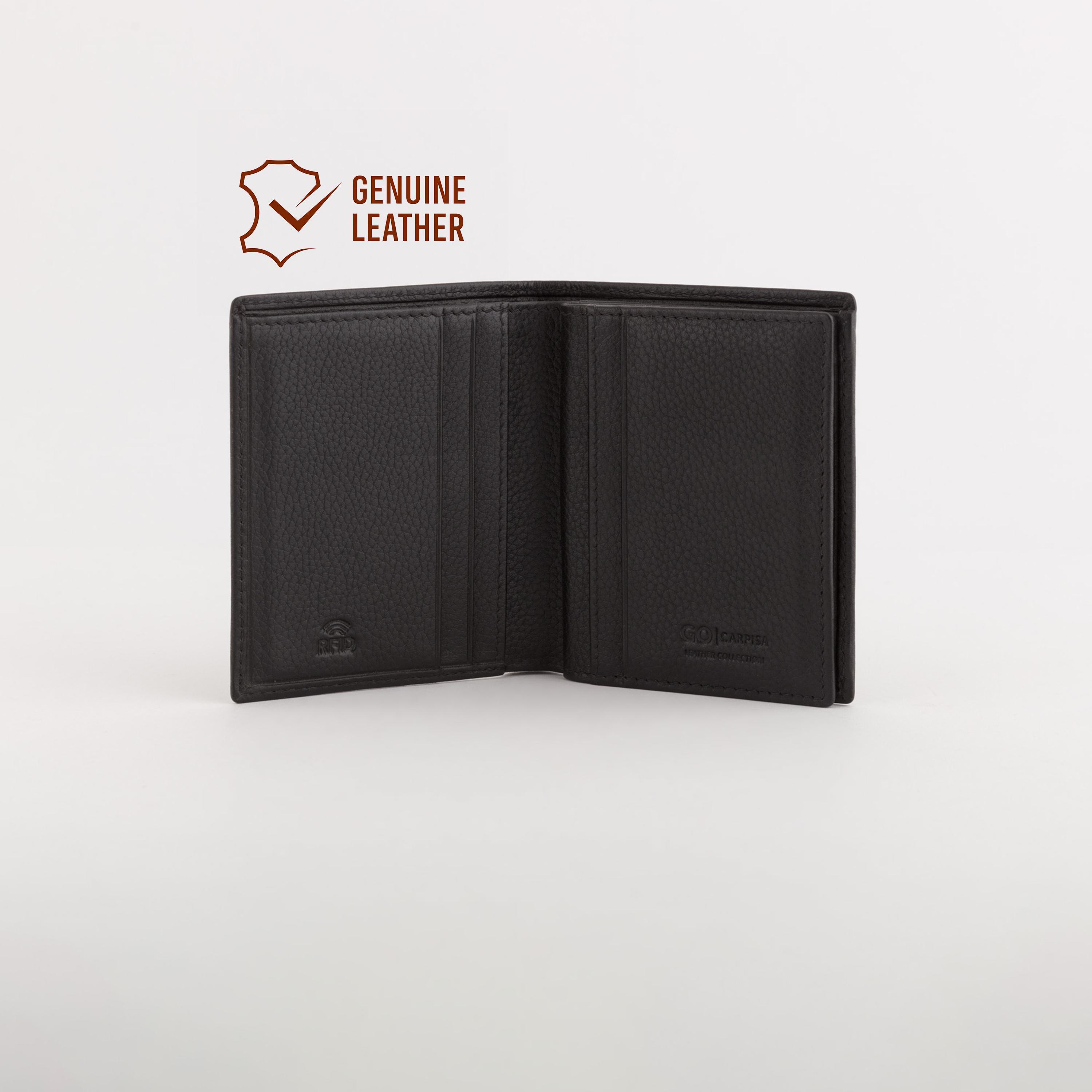 كاربيسا - محفظة مارك منقوشة بإغلاق قابل للطي | 10 × 1 × 8 سم-men-beltsandwallets-wallets-image-2