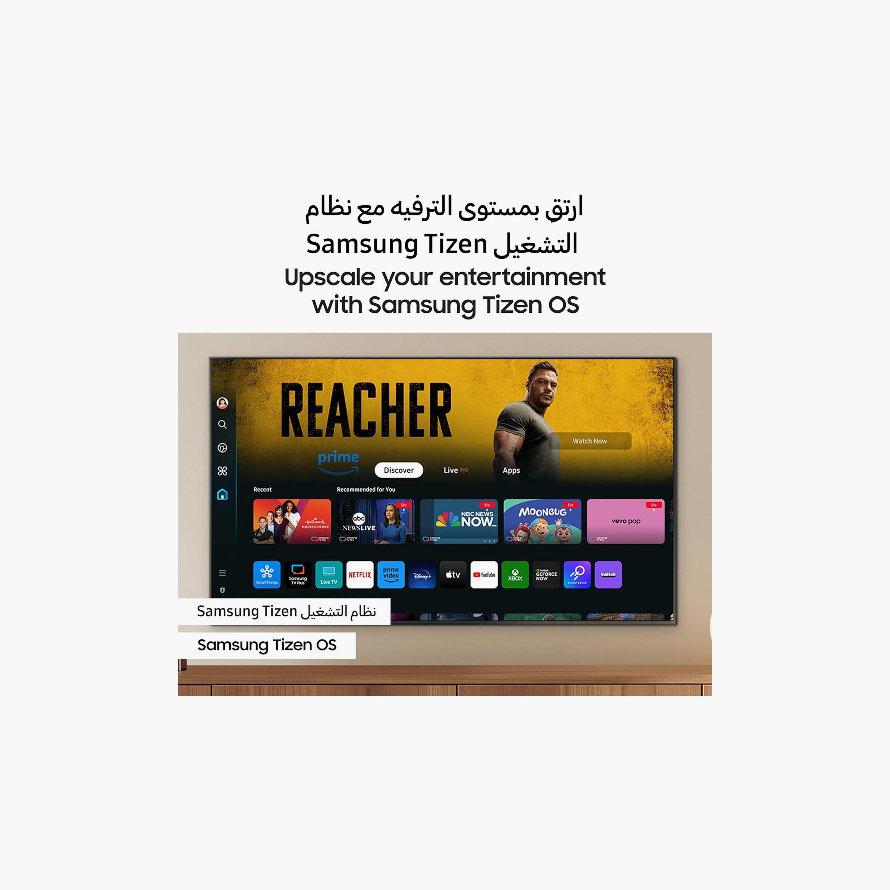 Samsung 98 Inch LED TV, DU9000, 4K, Crystal Processor 4K, 100Hz Refresh Rate, 20W Sound Output, Multiple Connectivity Options, Tizen Smart TV, UA98DU9000UXZN (2024) Black-electronics-televisionandvideo-image-7