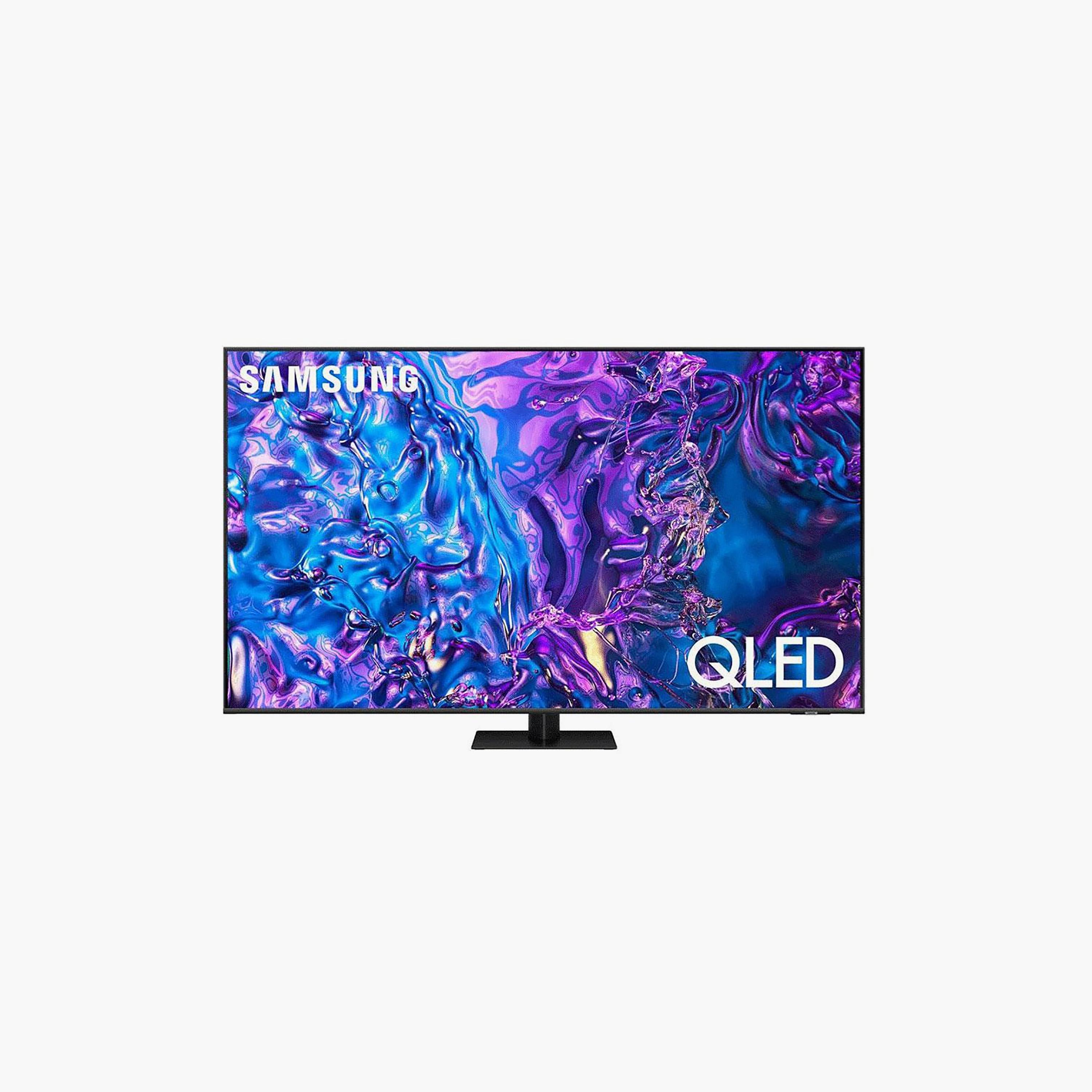 تلفزيون سامسونج 75 بوصة كيو ليد، Q70D، بدقة 4K، معالج NQ4 AI الجيل الثاني، حجم لوان 100% مع كوانتوم دوت، ترقية 4K بالذكاء الاصطناعي، تردد 120 هرتز، نظام تايزن الذكي، QA75Q70DAUXZN (إصدار 2024)-electronics-televisionandvideo-image-1
