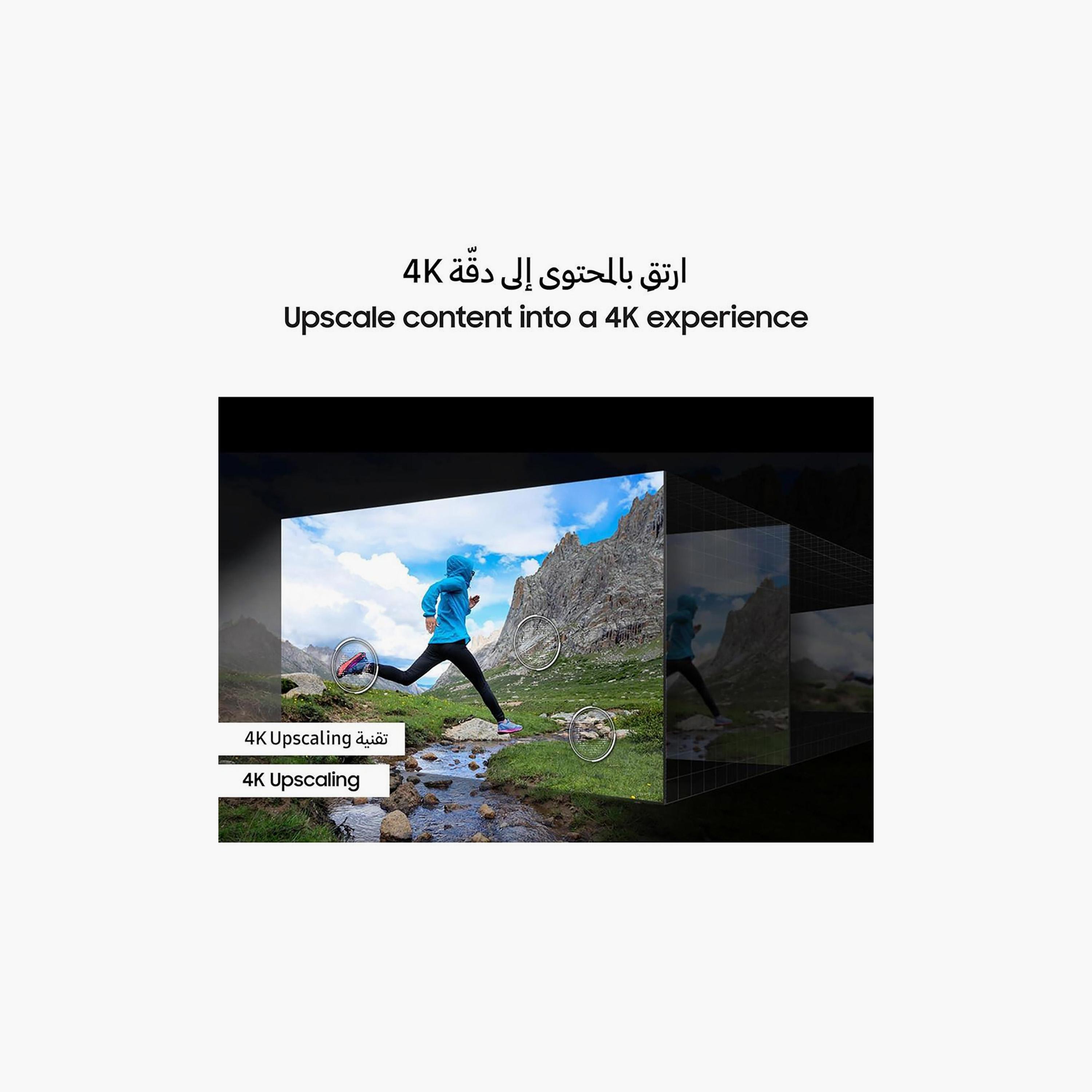 تلفزيون سامسونج 75 بوصة كيو ليد، Q70D، بدقة 4K، معالج NQ4 AI الجيل الثاني، حجم لوان 100% مع كوانتوم دوت، ترقية 4K بالذكاء الاصطناعي، تردد 120 هرتز، نظام تايزن الذكي، QA75Q70DAUXZN (إصدار 2024)-electronics-televisionandvideo-image-5
