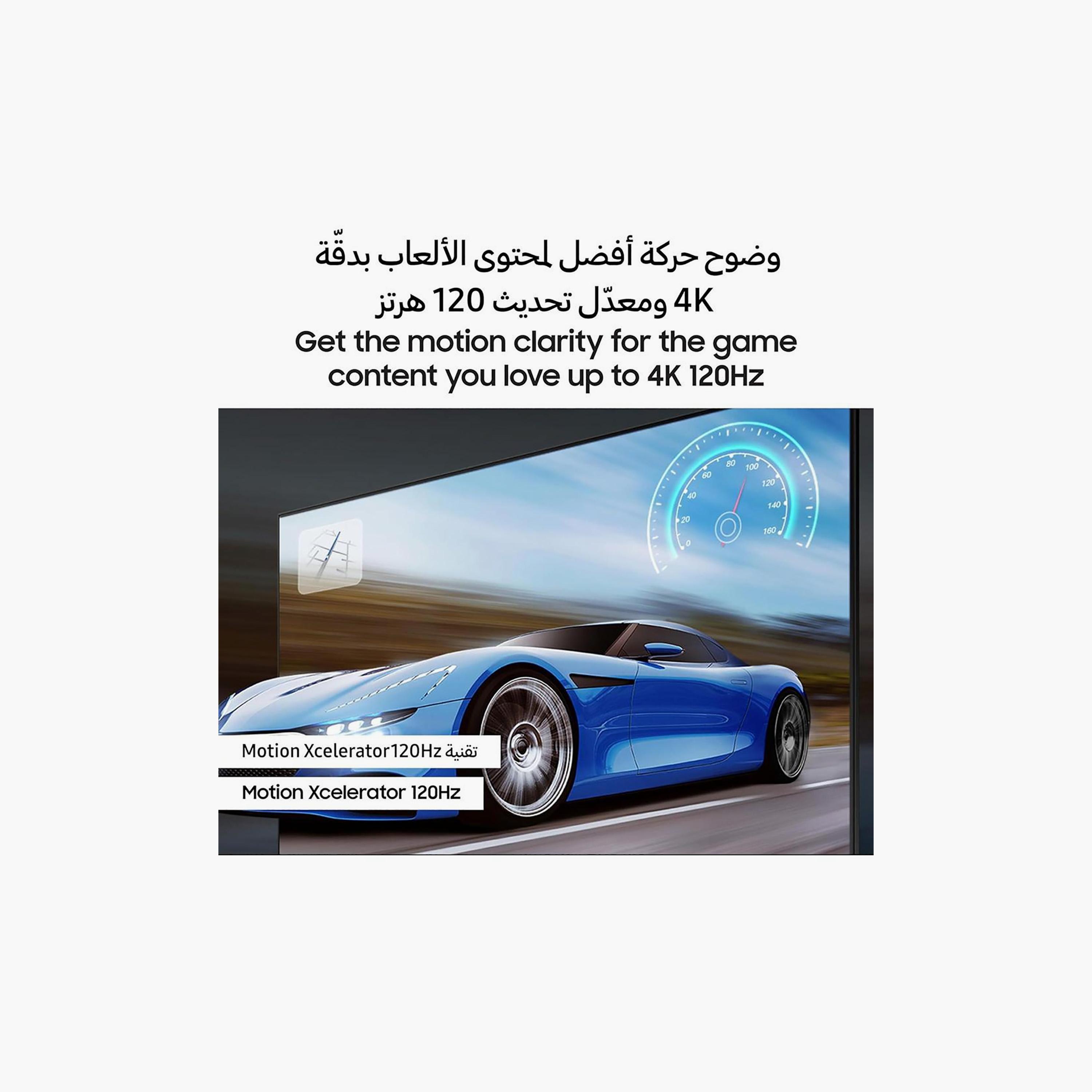 تلفزيون سامسونج 75 بوصة كيو ليد، Q70D، بدقة 4K، معالج NQ4 AI الجيل الثاني، حجم لوان 100% مع كوانتوم دوت، ترقية 4K بالذكاء الاصطناعي، تردد 120 هرتز، نظام تايزن الذكي، QA75Q70DAUXZN (إصدار 2024)-electronics-televisionandvideo-image-6