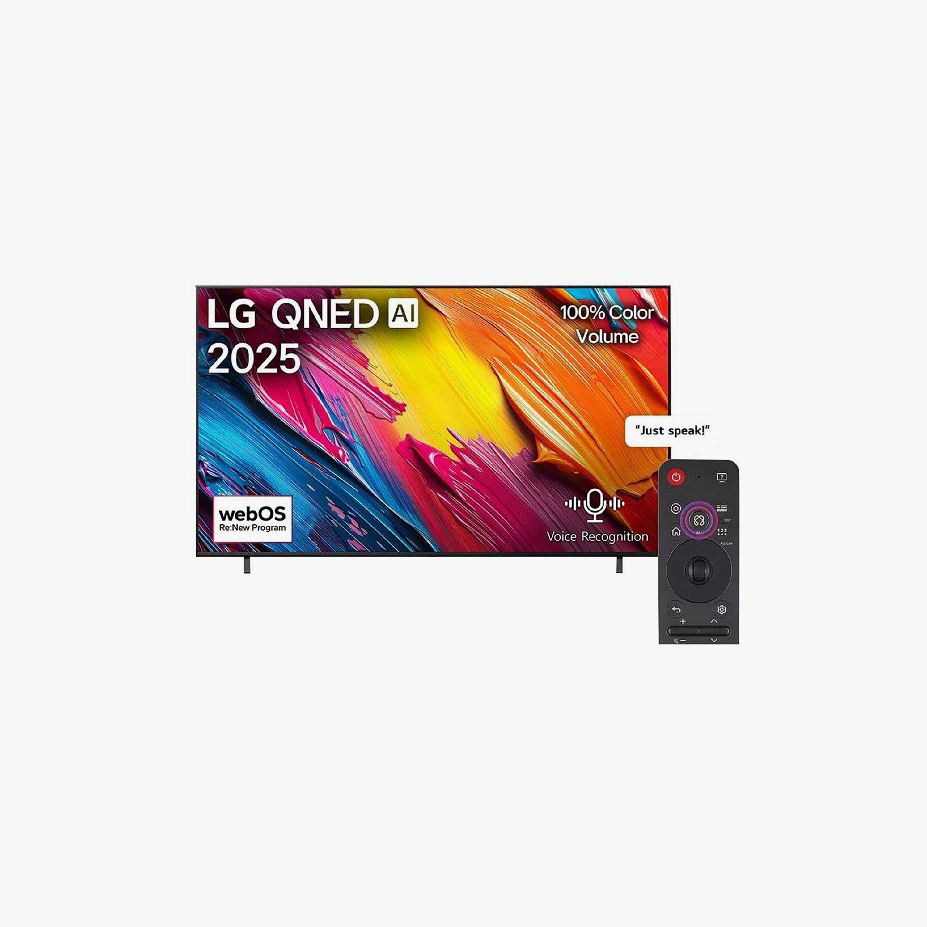 تلفزيون إل جي 55 بوصة كيو إن إي دي، QNED70، بدقة 4K، معالج α7 الجيل الثامن، تردد 60 هرتز، مخرج صوت 20 واط، نظام webOS الذكي، 55QNED70A6A.AMAE (إصدار 2025) لون أسود-electronics-televisionandvideo-image-1