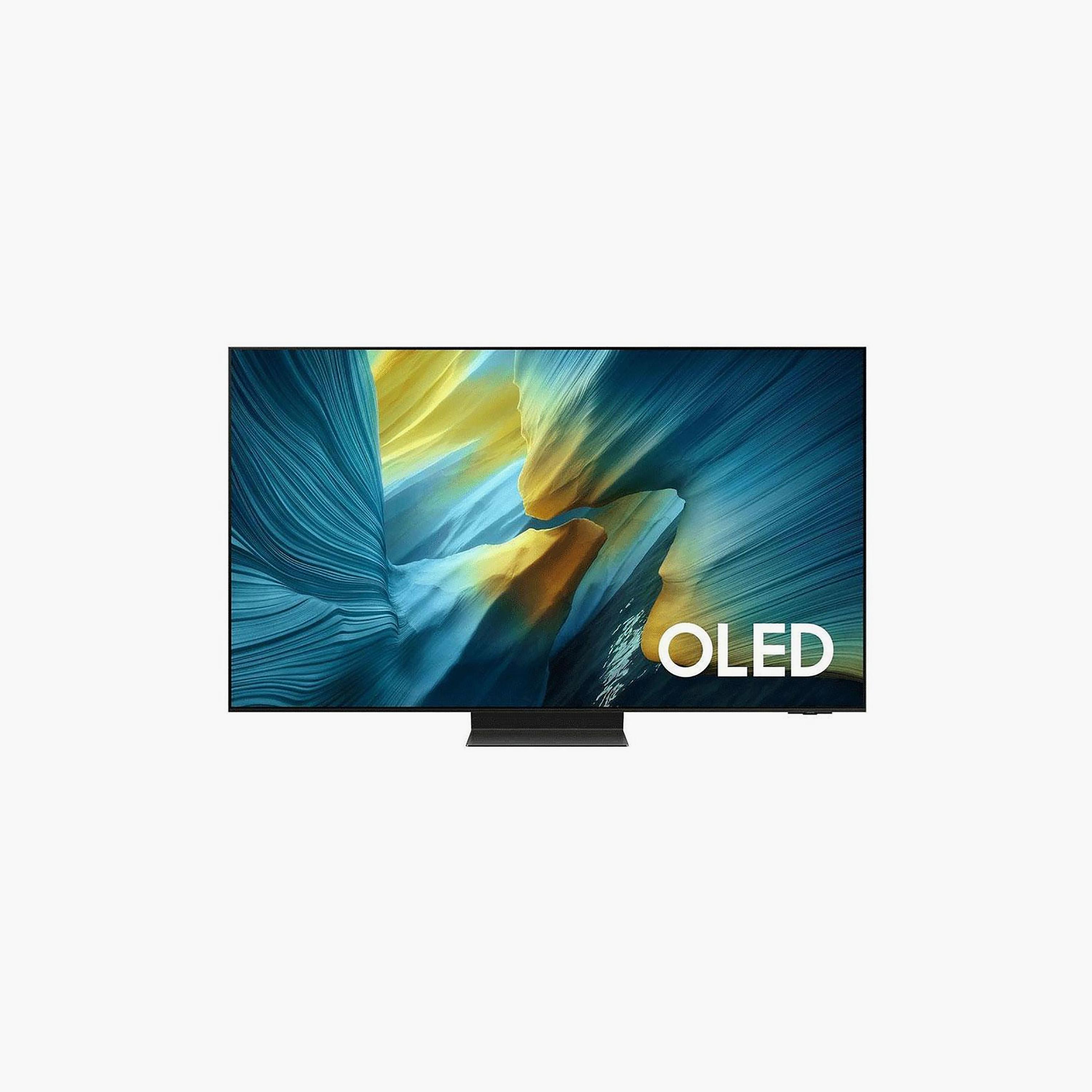 تلفزيون سامسونج 65 بوصة أوليد، S95F، بدقة 4K، معالج NQ4 AI الجيل الثالث، تردد 100 هرتز، مخرج صوت 70 واط، نظام تايزن الذكي، QA65S95FAUXZN (إصدار 2025) لون أسود-electronics-televisionandvideo-image-1