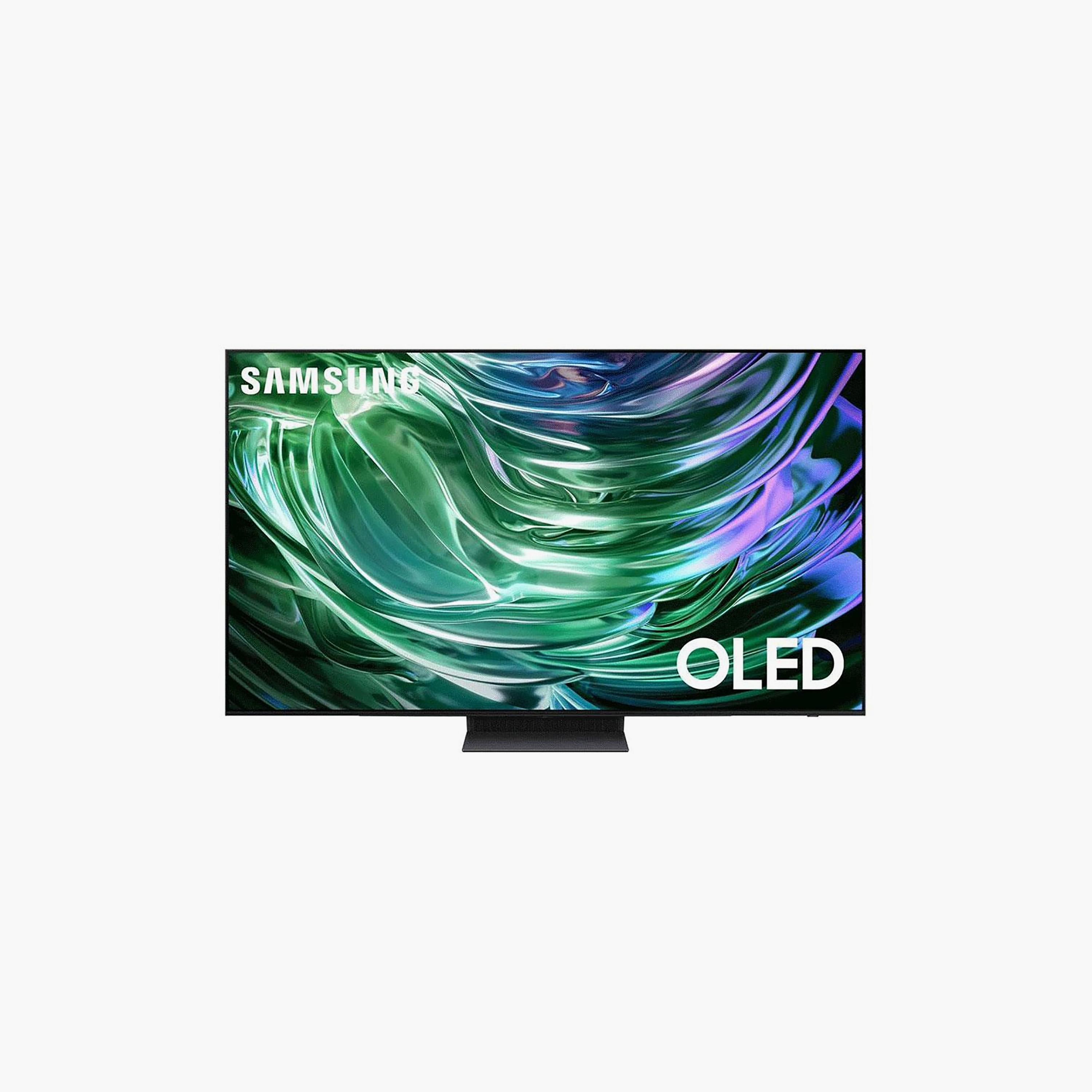 Samsung 77 Inch OLED TV, S90D, 4K, NQ4 AI Gen2 Processor, OLED HDR+, Tizen Smart TV, Multiple Connectivity Options, QA77S90DAEXZN Black-electronics-televisionandvideo-image-1