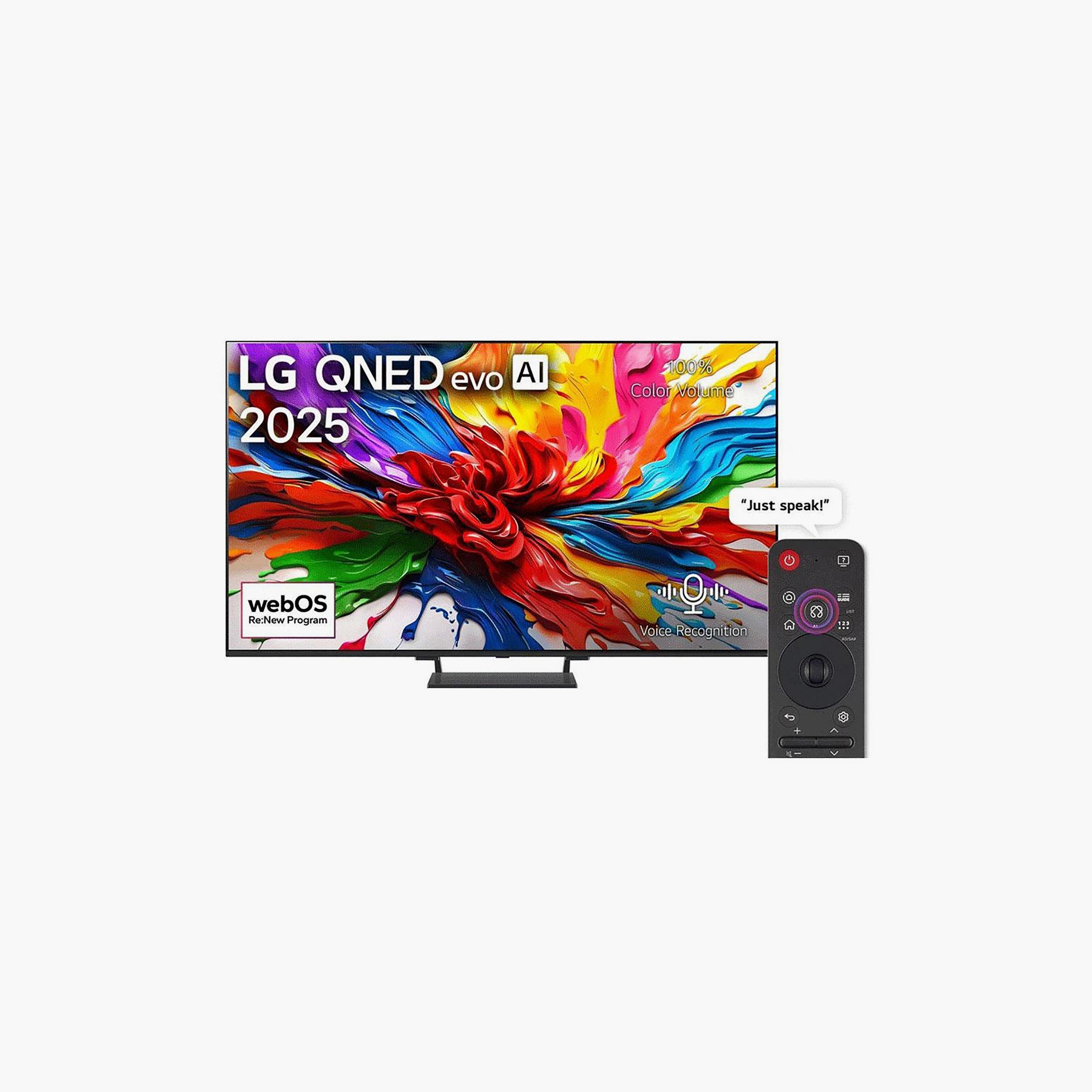 تلفزيون إل جي 75 بوصة كيو إن إي دي إيفو، QNED93، بدقة 4K، معالج α8 الجيل الثاني، تردد 120 هرتز، مخرج صوت 40 واط، دعم دولبي، نظام webOS الذكي، 75QNED93A6A-AMAQ (إصدار 2025) لون أسود-electronics-televisionandvideo-image-1
