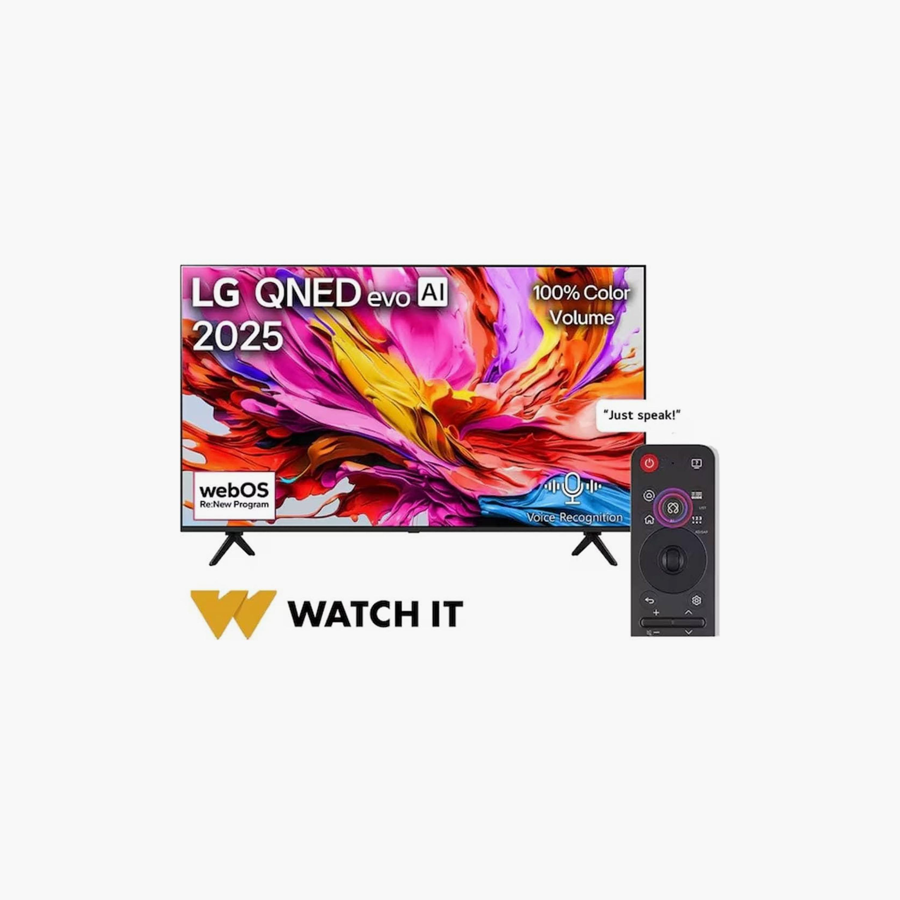 تلفزيون إل جي 65 بوصة كيو إن إي دي إيفو، QNED91، بدقة 4K، معالج α8 الجيل الثاني، تردد 120 هرتز، مخرج صوت 40 واط، دعم دولبي، نظام webOS الذكي، 65QNED91A (إصدار 2025) لون أسود-electronics-televisionandvideo-image-1