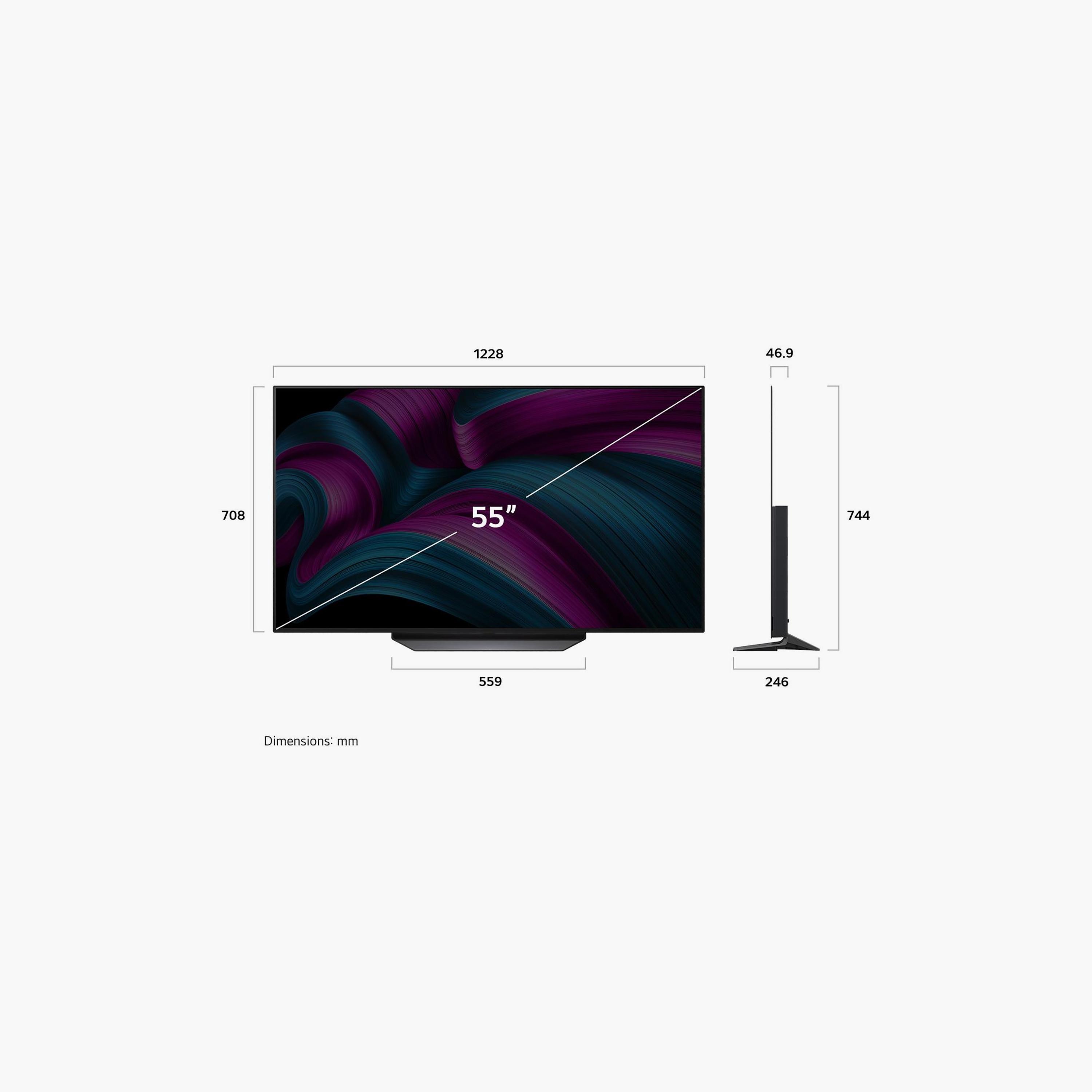 تلفزيون إل جي 55 بوصة أوليد إيفو، CS5، بدقة 4K، معالج α9 الجيل الثامن، تردد 120 هرتز، مخرج صوت 40 واط، نظام webOS الذكي، OLED65CS5VA-AMAE (إصدار 2025) لون أسود-electronics-televisionandvideo-image-3