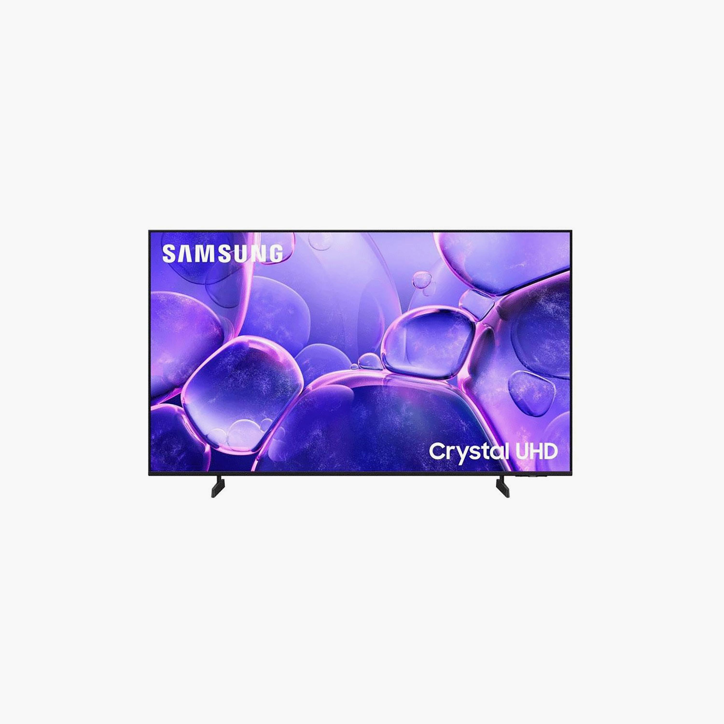 Samsung 85 Inch UHD TV, U8000F, 4K, Crystal Processor 4K, 50Hz Refresh Rate, 20W Sound Output, Multiple Connectivity Options, Tizen Smart TV, UA85U8000FUXZN (2025) Black-electronics-televisionandvideo-image-1