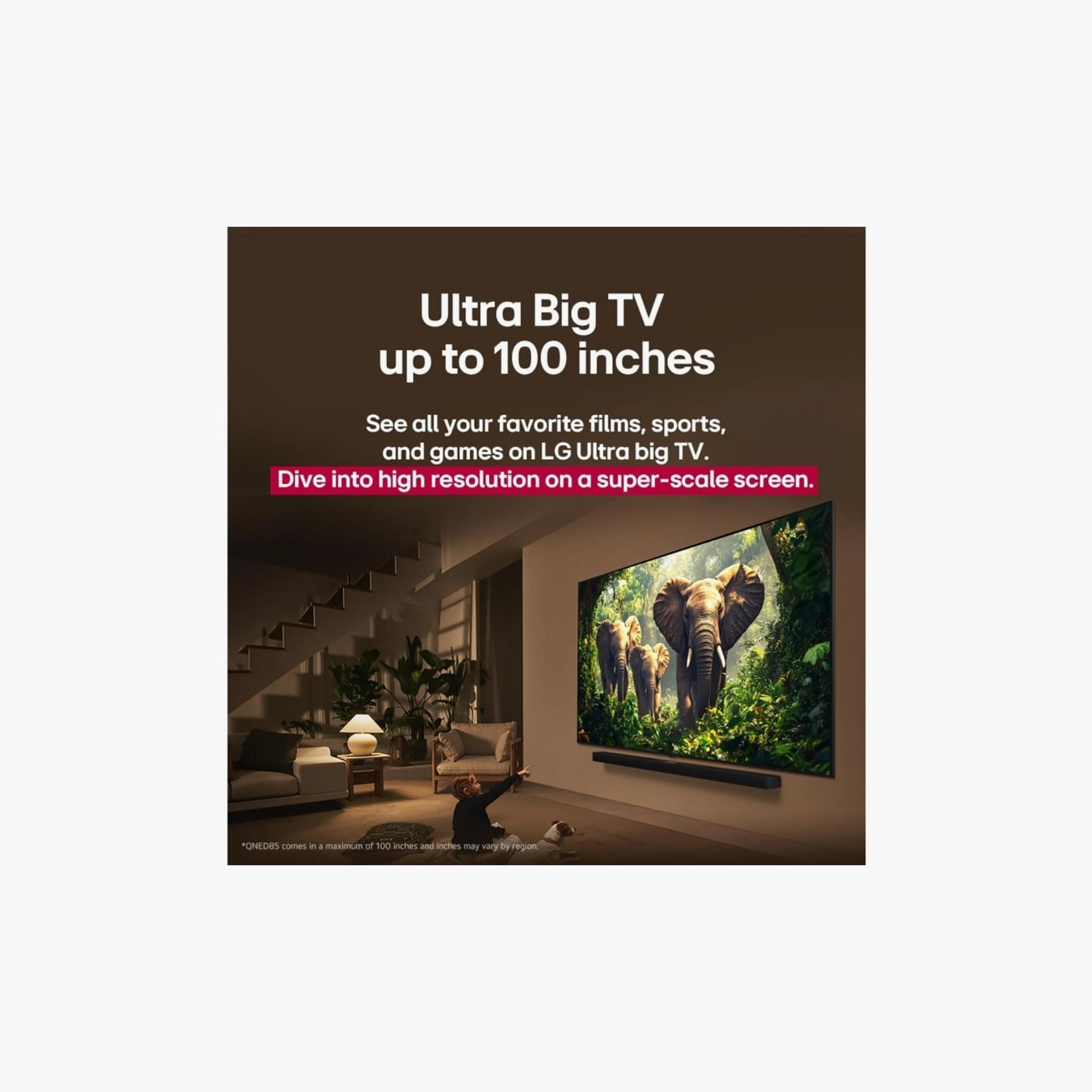 LG 55 Inch QNED evo TV, QNED86, 4K, α8 AI Processor 4K Gen2, 120Hz Refresh Rate, 20W Sound Output, Dolby Support, webOS Smart TV, 55QNED86A6A-AMAE (2025) Black-electronics-televisionandvideo-image-4