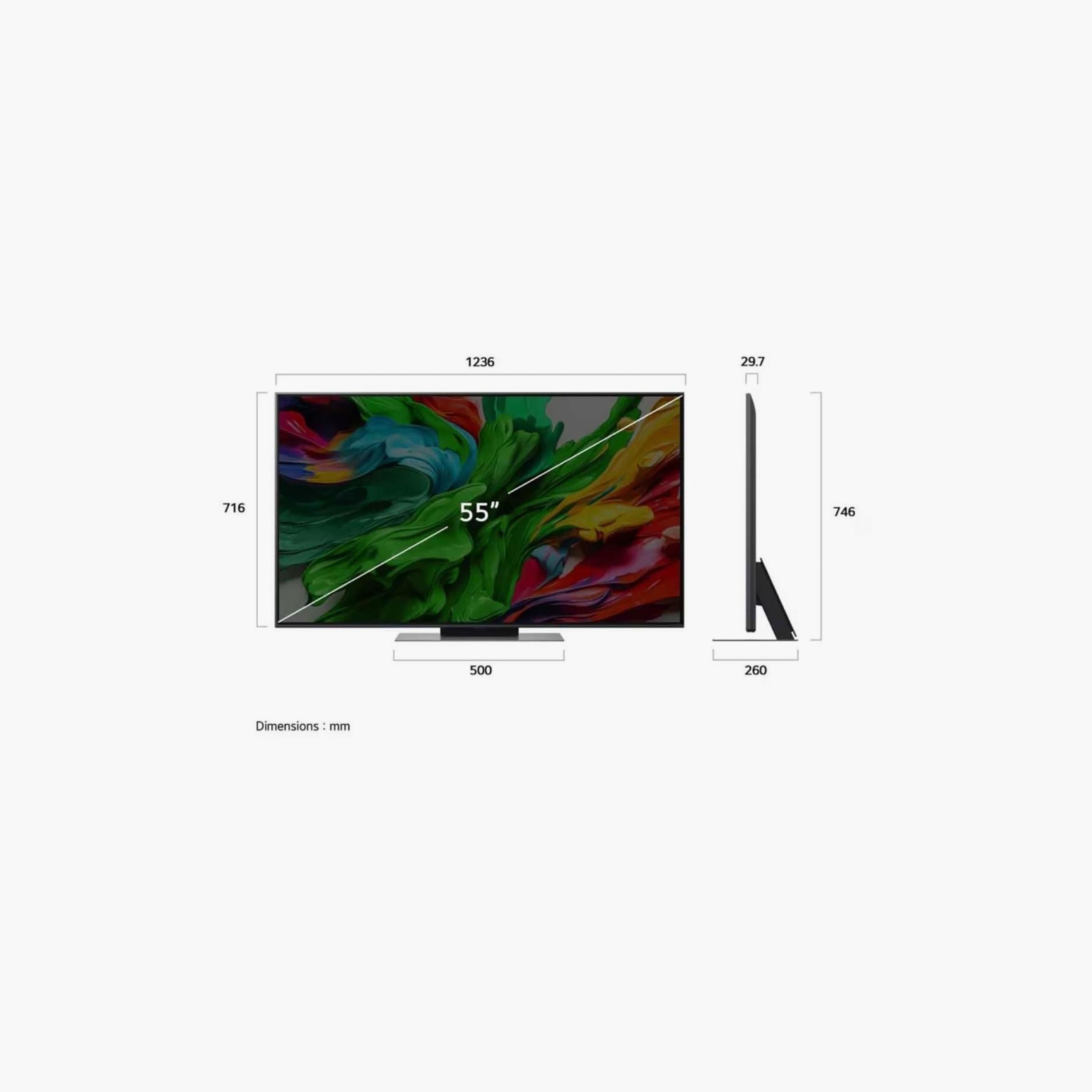 LG 55 Inch QNED evo TV, QNED86, 4K, α8 AI Processor 4K Gen2, 120Hz Refresh Rate, 20W Sound Output, Dolby Support, webOS Smart TV, 55QNED86A6A-AMAE (2025) Black-electronics-televisionandvideo-image-7