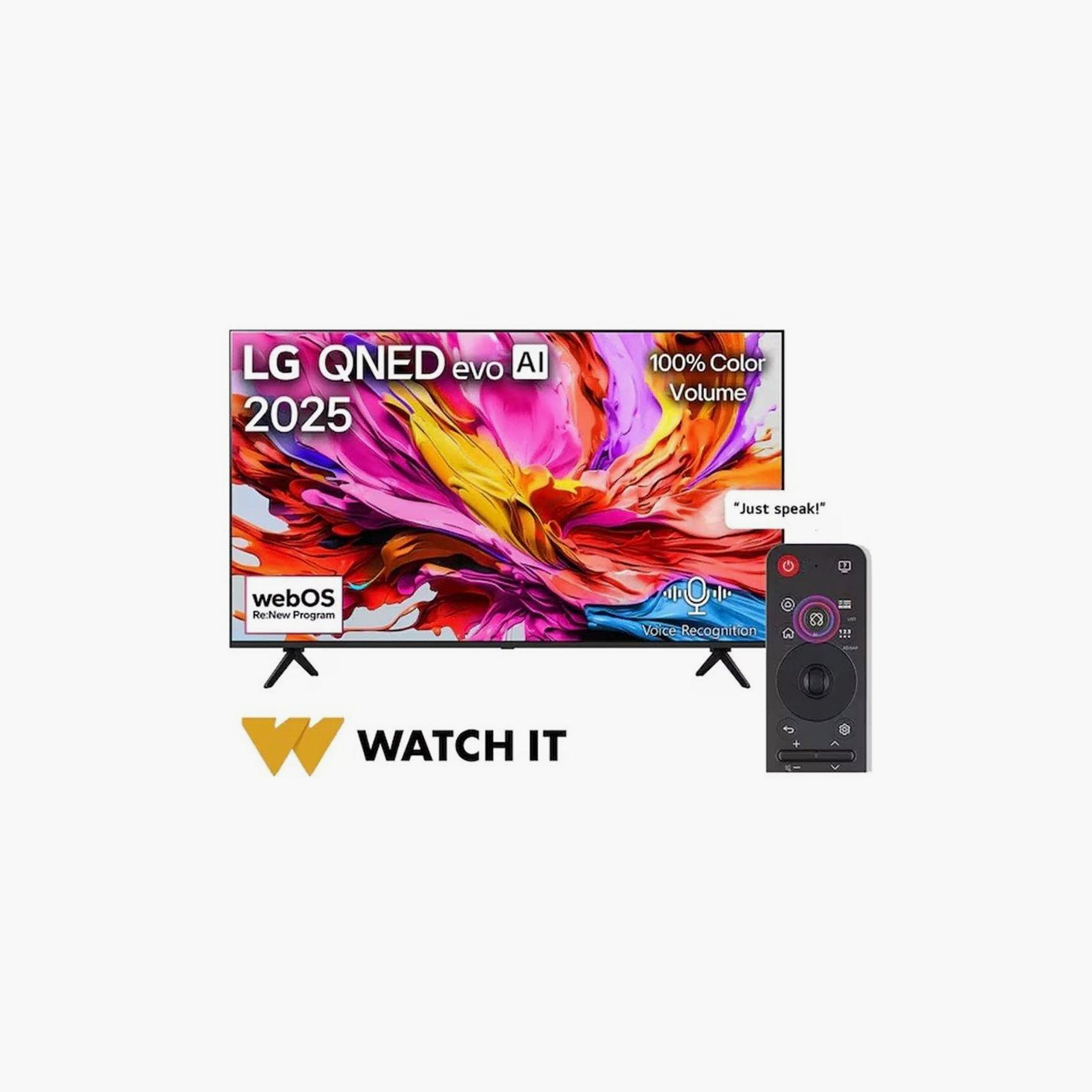 LG 75 Inch QNED evo TV, QNED91, 4K, α8 AI Processor 4K Gen2, 120Hz Refresh Rate, 40W Sound Output, Multiple Connectivity Options, webOS Smart TV, 75QNED91A6A-AMAQ (2025) Black-electronics-televisionandvideo-image-1
