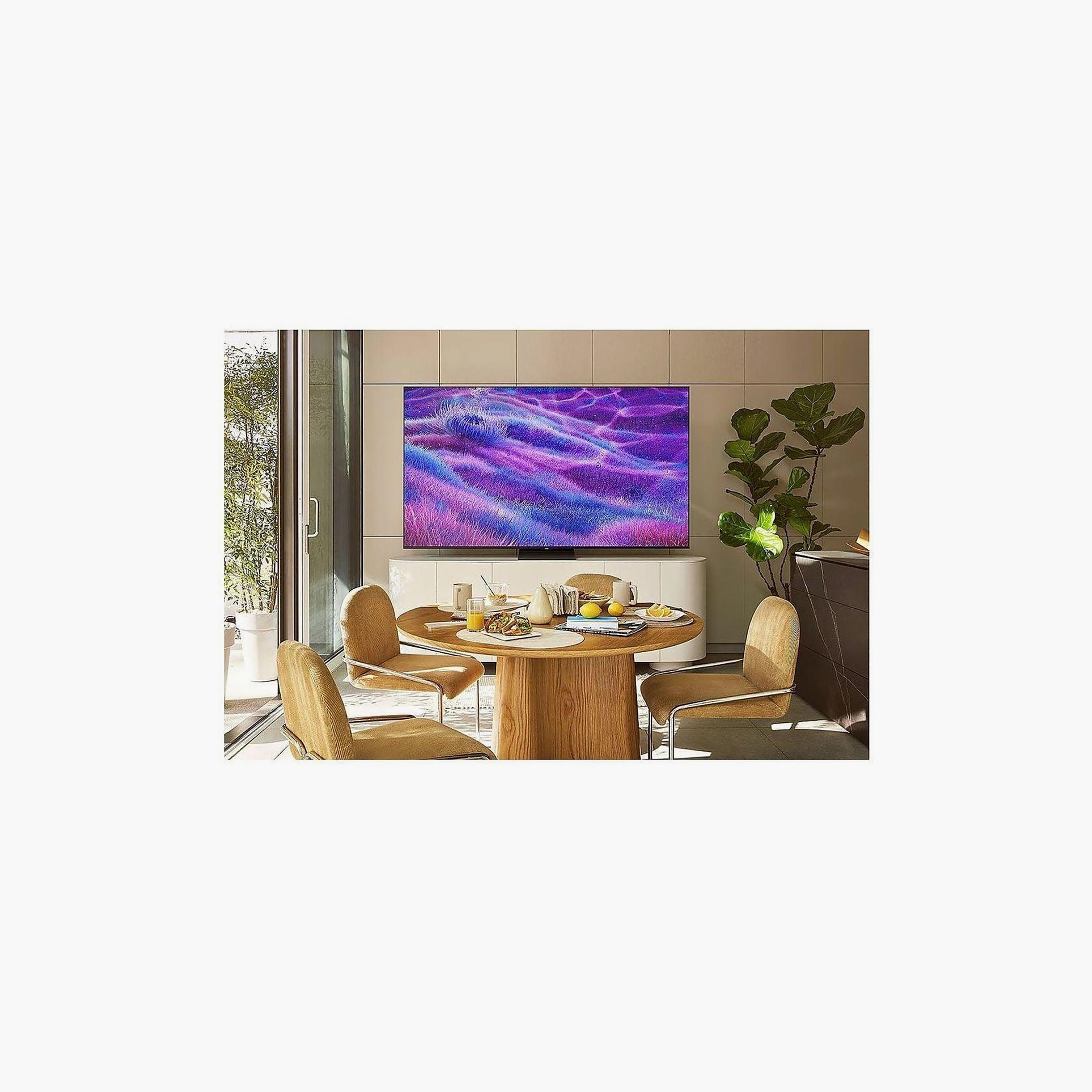 Samsung 55 Inch Neo QLED TV, QN80F, 4K, NQ4 AI Gen2 Processor, 100Hz Refresh Rate, 30W Sound Output, Multiple Connectivity Options, Tizen Smart TV, QA55QN80FAUXZN (2025) Black-electronics-televisionandvideo-image-4
