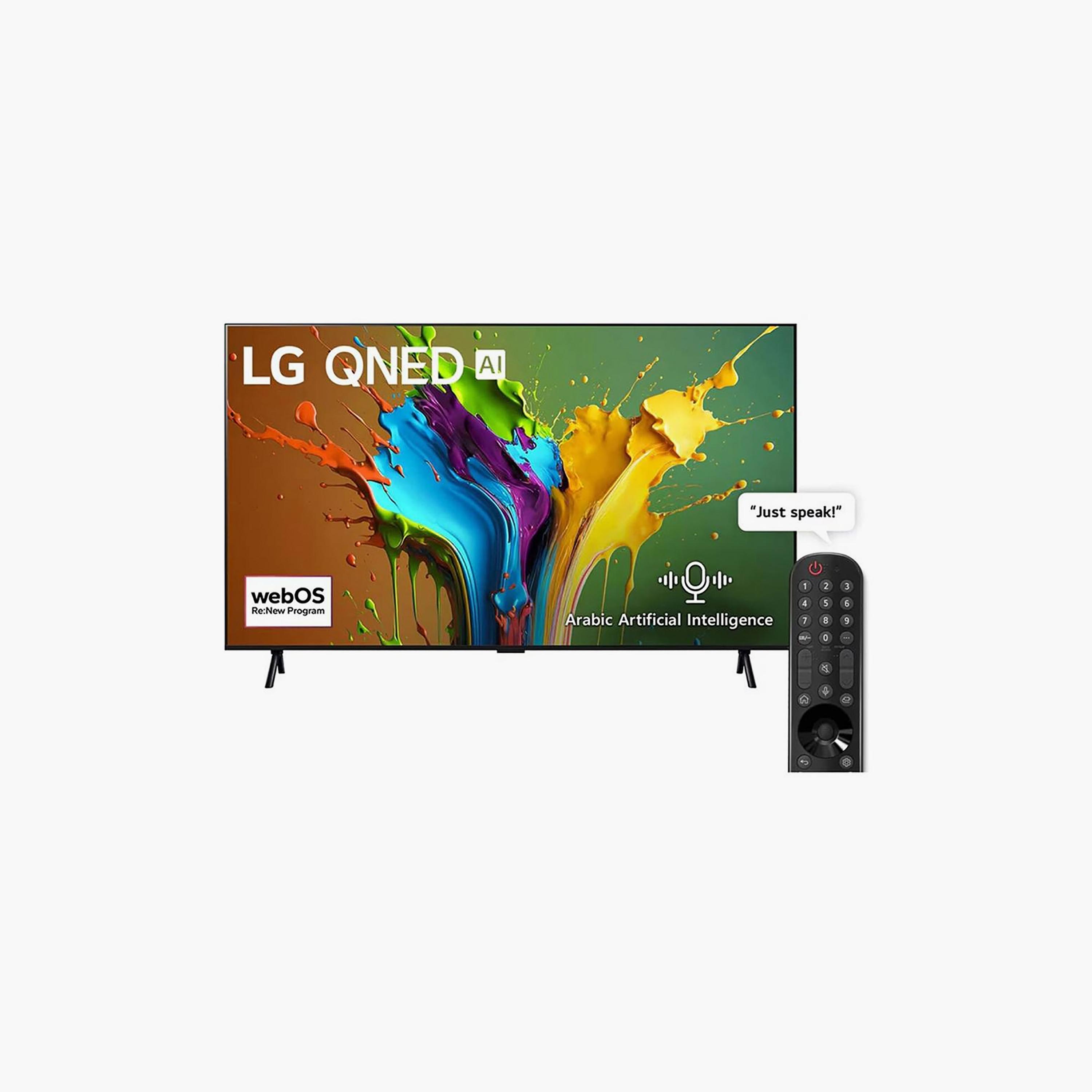 تلفزيون إل جي 98 بوصة كيو إن إي دي، QNED89، بدقة 4K، معالج α8 الجيل الرابع، تردد 120 هرتز، دعم HDR10، نظام webOS الذكي، 98QNED89T6A-AMAQ (إصدار 2024) لون أسود-electronics-televisionandvideo-image-1