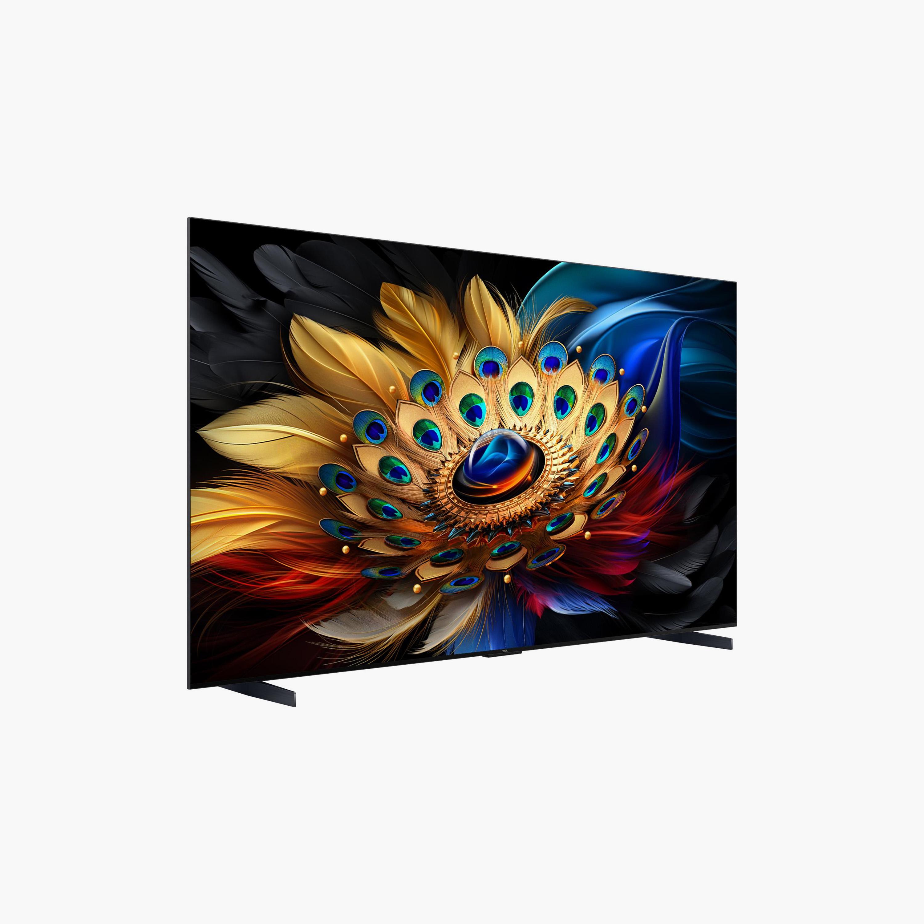 تلفزيون تي سي إل 98 بوصة كيو ليد، C655، بدقة 4K، معالج AiPQ Pro، تردد 120 هرتز، مخرج صوت 35 واط، نظام غوغل تي في الذكي، 98C655 لون أسود-electronics-televisionandvideo-image-4
