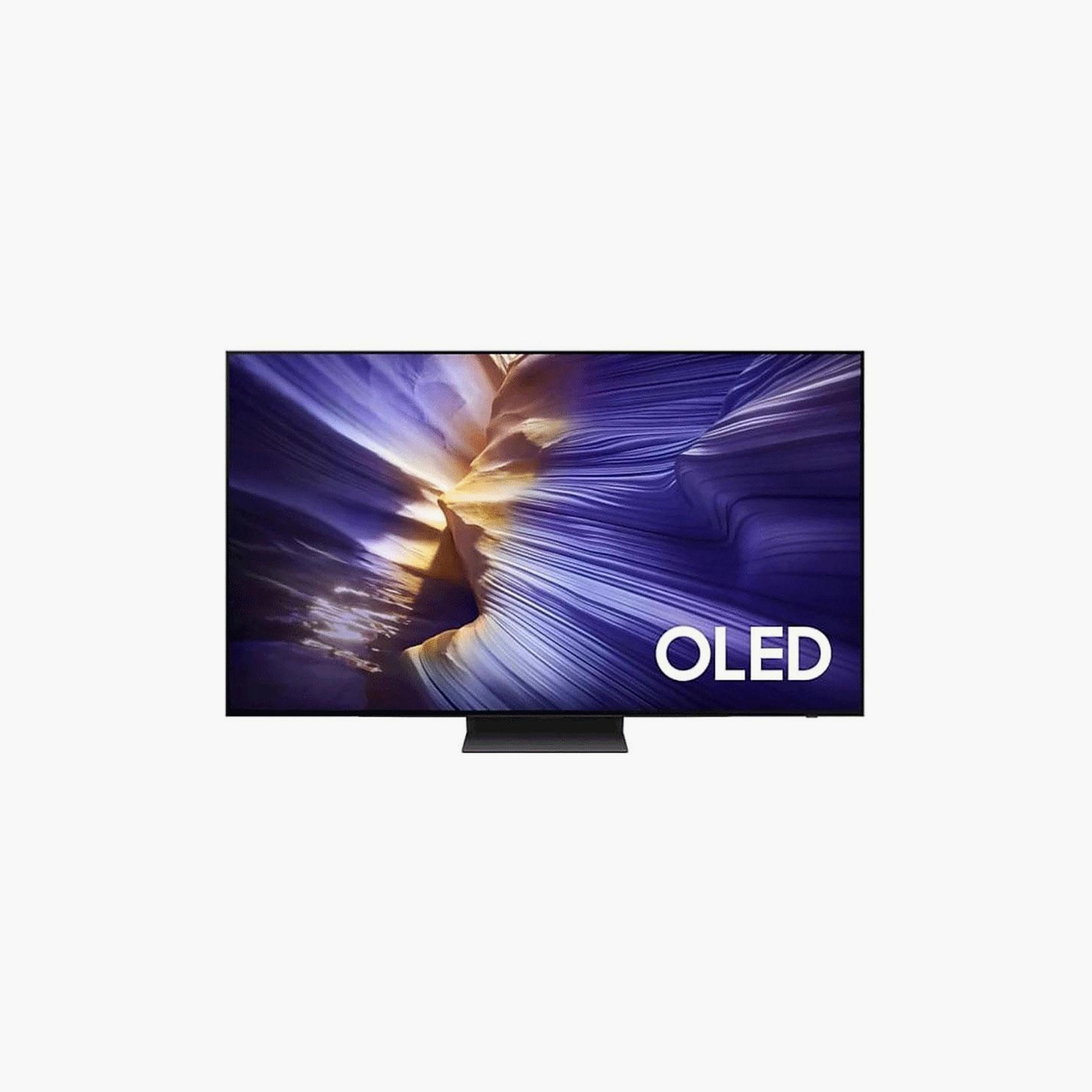 تلفزيون سامسونج 83 بوصة أوليد، S90F، بدقة 4K، معالج NQ4 AI الجيل الثالث، تردد 100 هرتز، مخرج صوت 40 واط، نظام Vision AI الذكي، QA83S90FAEXZN (إصدار 2025) لون أسود-electronics-televisionandvideo-image-1