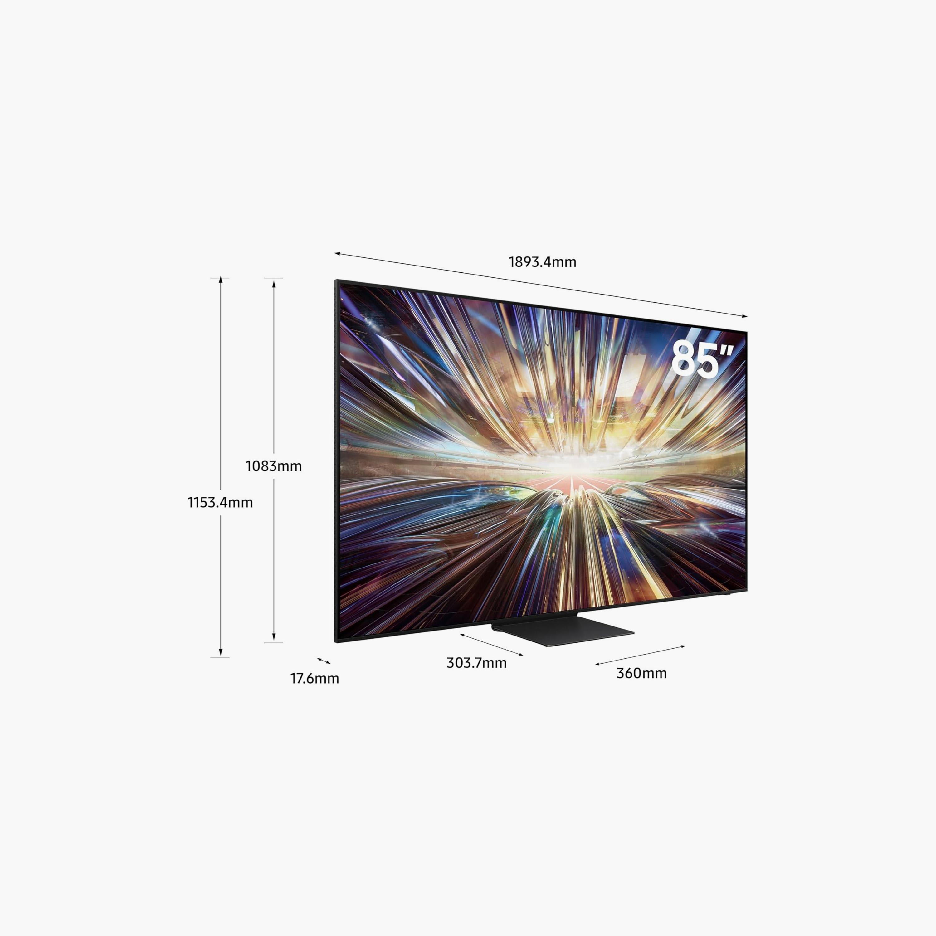 تلفزيون سامسونج 85 بوصة نيو كيو ليد، QN800D، بدقة 8K، معالج NQ8 AI الجيل الثاني، تقنية OLED HDR+، نظام تايزن الذكي، QA85QN800DUXZN (إصدار 2024)-electronics-televisionandvideo-image-2