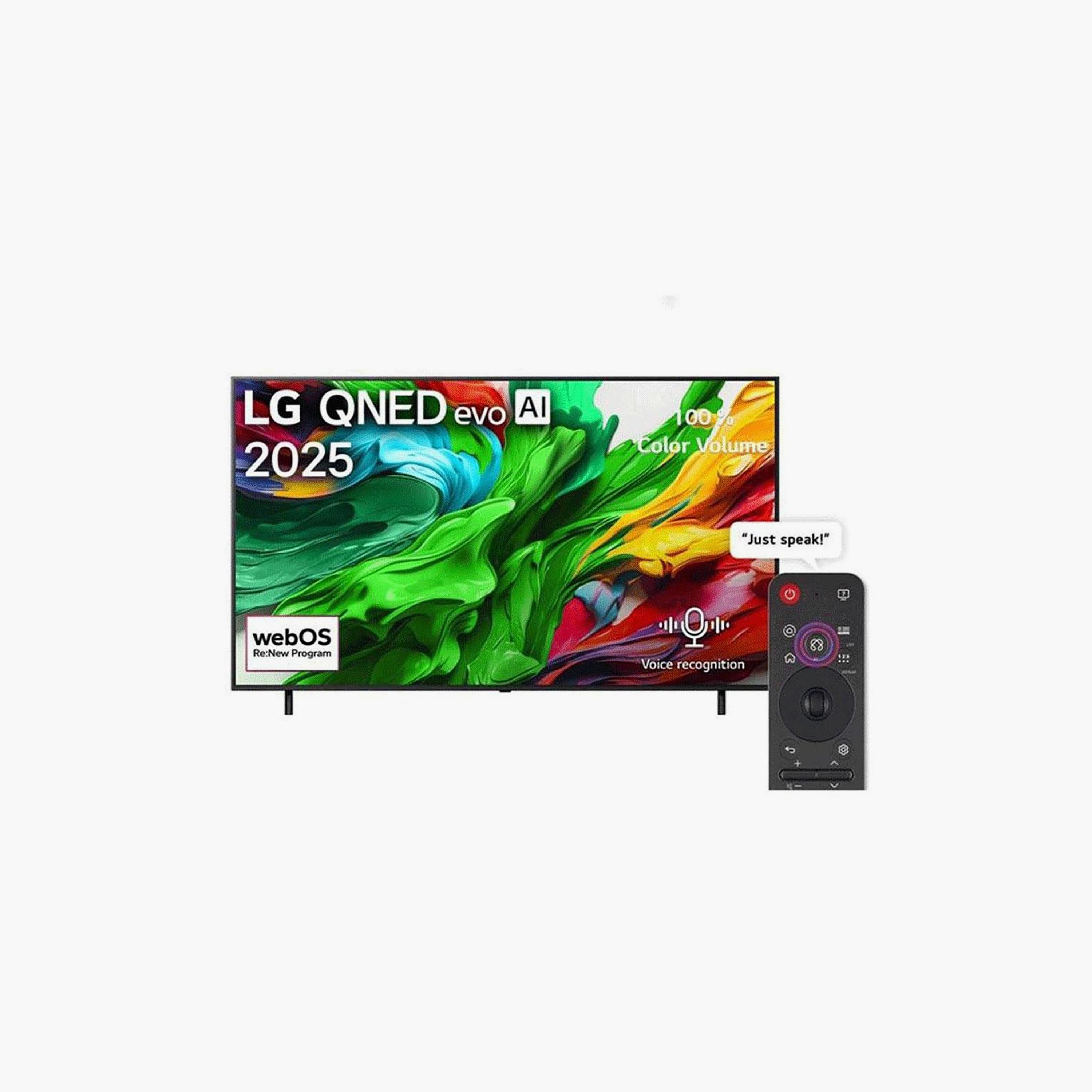تلفزيون إل جي 100 بوصة كيو إن إي دي إيفو، QNED86، بدقة 4K، معالج α8 الجيل الثاني، تردد 120 هرتز، مخرج صوت 40 واط، دعم دولبي، نظام webOS الذكي، 100QNED86A6-AMAG (إصدار 2025) لون أسود-electronics-televisionandvideo-image-1