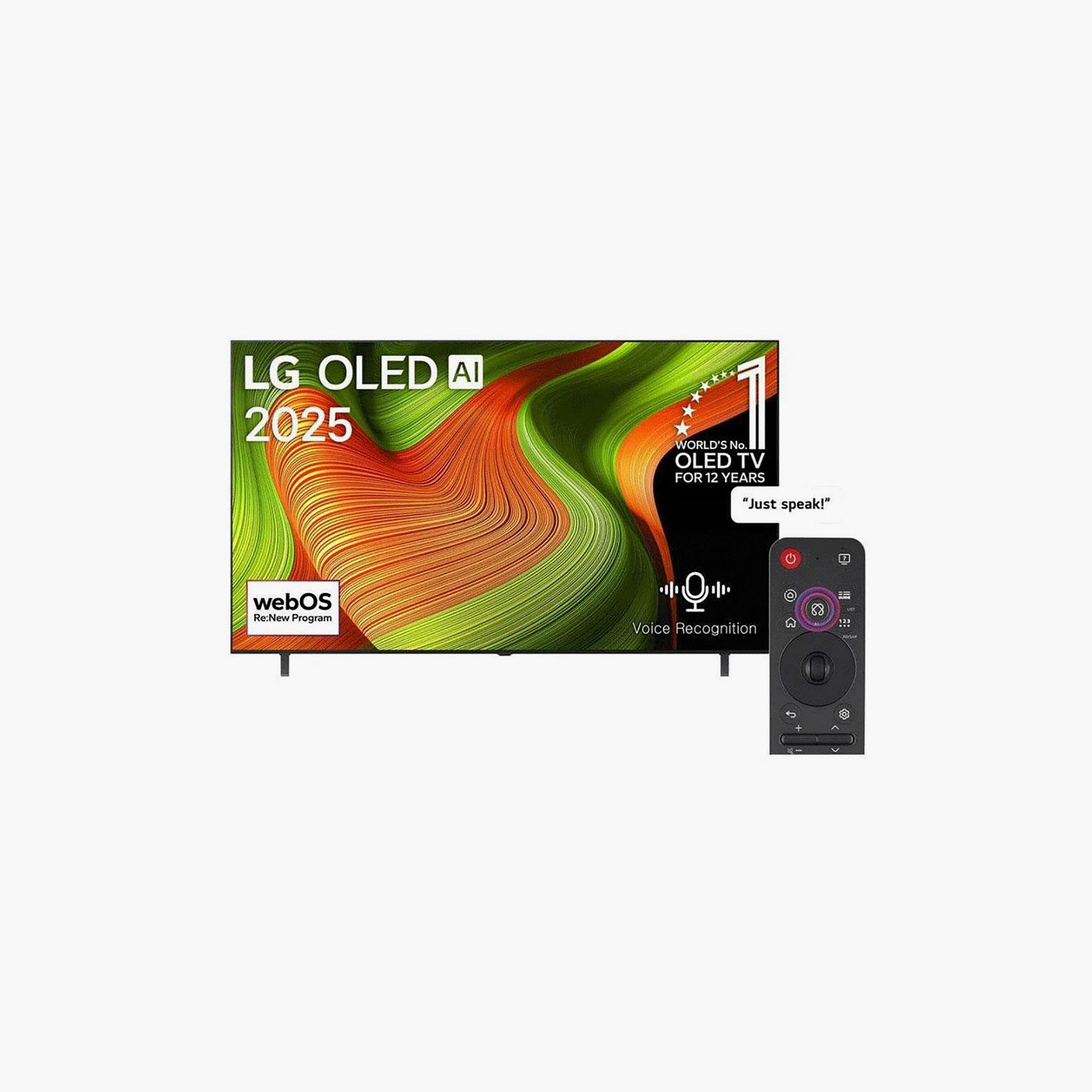 تلفزيون إل جي 83 بوصة أوليد، B5، بدقة 4K، معالج α8 الجيل الثاني، تردد 120 هرتز، مخرج صوت 20 واط، نظام webOS الذكي، OLED83B56LA-AMAG (إصدار 2025) لون أسود-electronics-televisionandvideo-image-1
