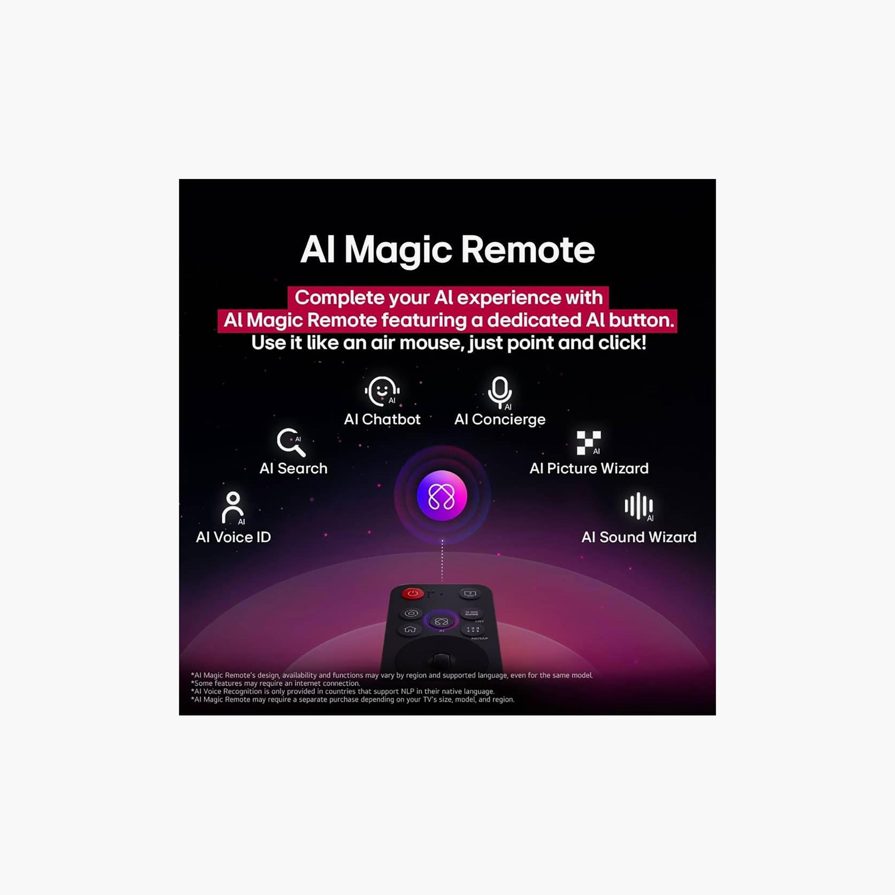 تلفزيون إل جي 83 بوصة أوليد، B5، بدقة 4K، معالج α8 الجيل الثاني، تردد 120 هرتز، مخرج صوت 20 واط، نظام webOS الذكي، OLED83B56LA-AMAG (إصدار 2025) لون أسود-electronics-televisionandvideo-image-2