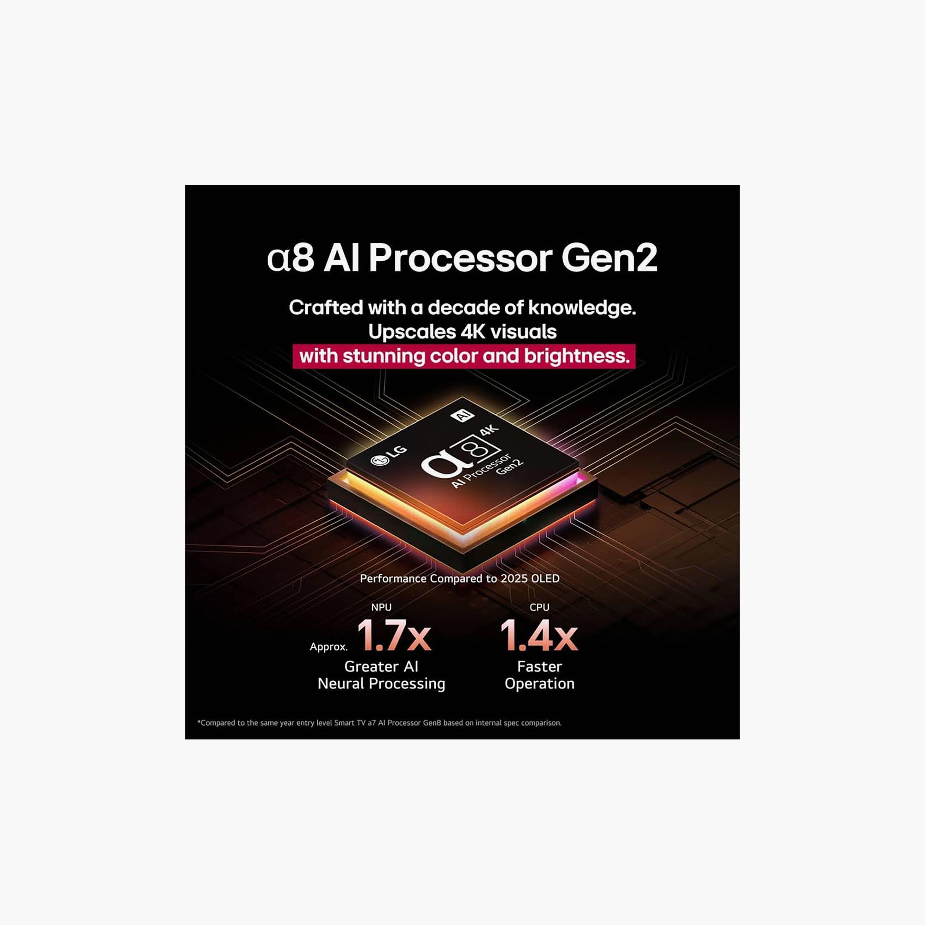 تلفزيون إل جي 83 بوصة أوليد، B5، بدقة 4K، معالج α8 الجيل الثاني، تردد 120 هرتز، مخرج صوت 20 واط، نظام webOS الذكي، OLED83B56LA-AMAG (إصدار 2025) لون أسود-electronics-televisionandvideo-image-5