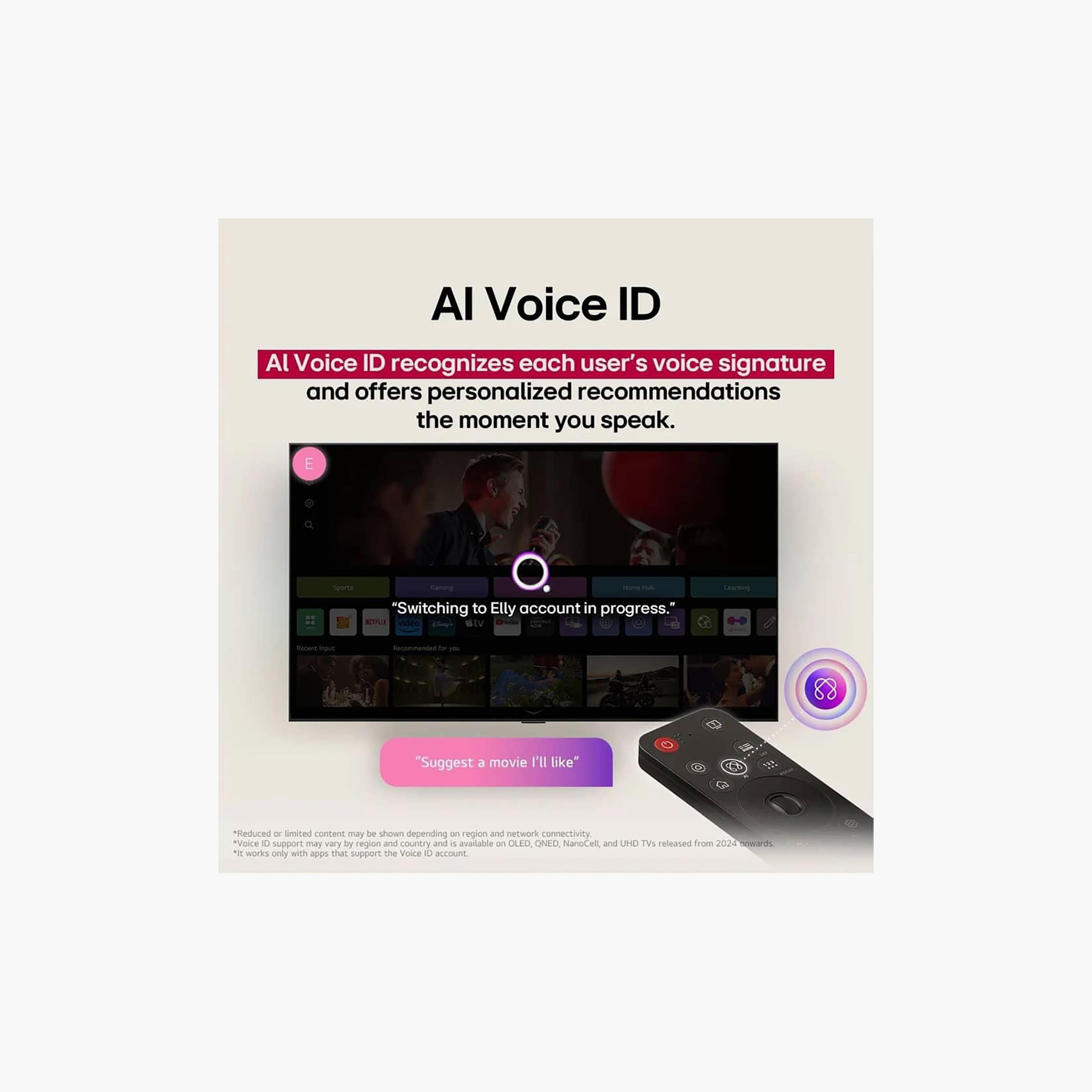 تلفزيون إل جي 83 بوصة أوليد، B5، بدقة 4K، معالج α8 الجيل الثاني، تردد 120 هرتز، مخرج صوت 20 واط، نظام webOS الذكي، OLED83B56LA-AMAG (إصدار 2025) لون أسود-electronics-televisionandvideo-image-9