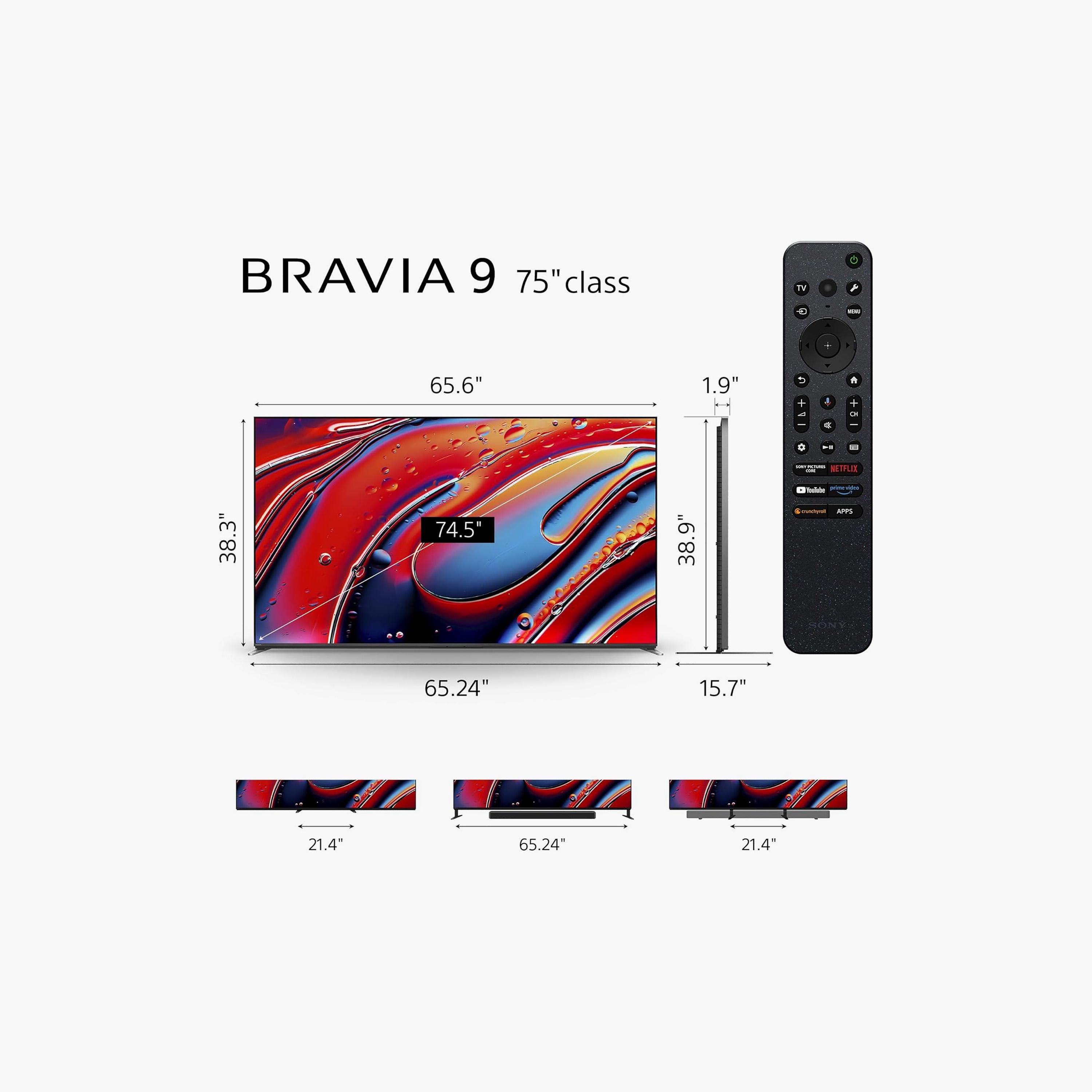 Sony 75 Inch Mini LED TV, XR90, 4K, XR Processor, 120Hz Refresh Rate, Multiple Connectivity Options, Google TV Smart TV, K-75XR90 Black-electronics-televisionandvideo-image-5