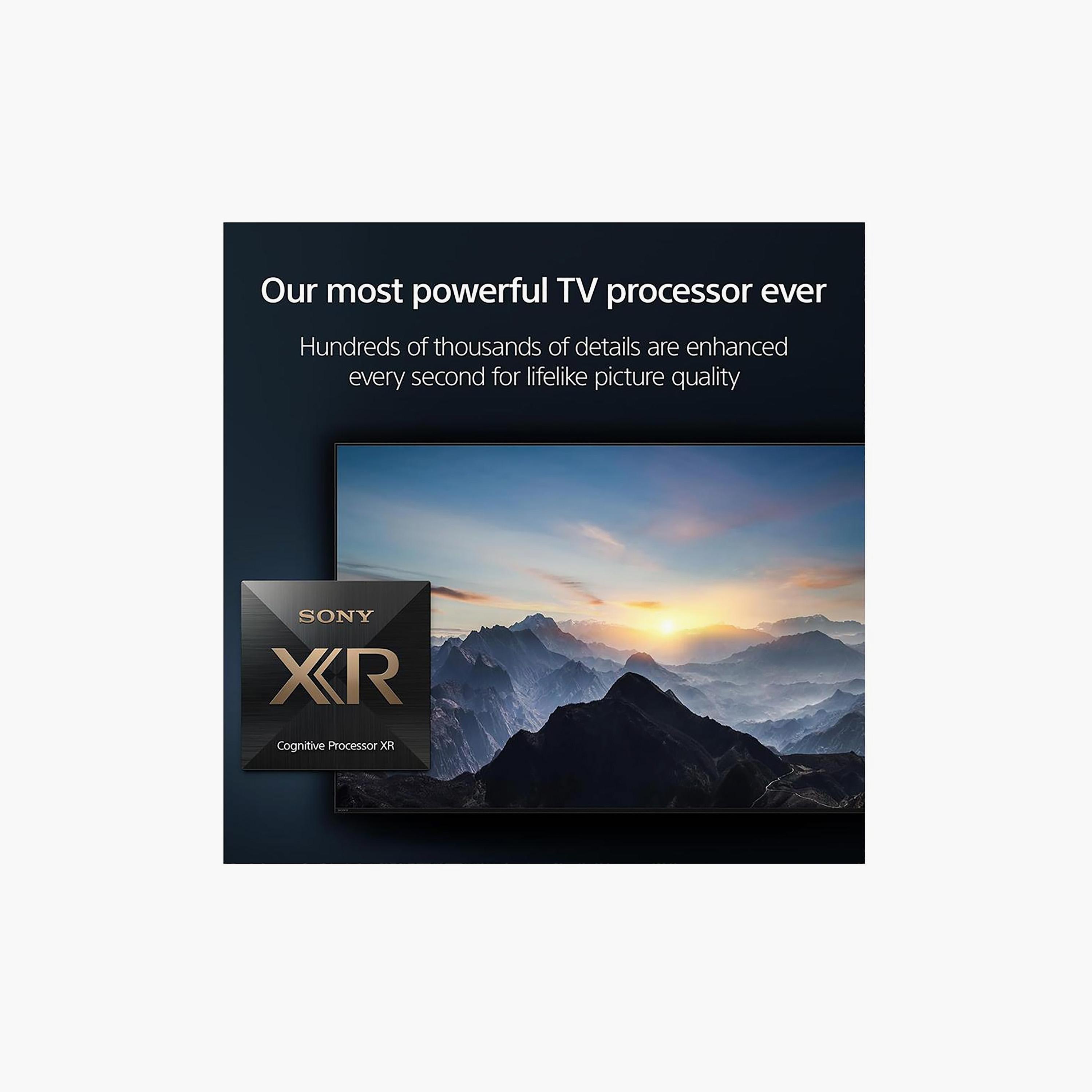 تلفزيون سوني 85 بوصة ليد، X90L، بدقة 4K، معالج Cognitive Processor XR، إضاءة Full Array، مخرج صوت 30 واط، نظام غوغل تي في الذكي، XR-85X90L (إصدار 2023) لون فضي داكن-electronics-televisionandvideo-image-2