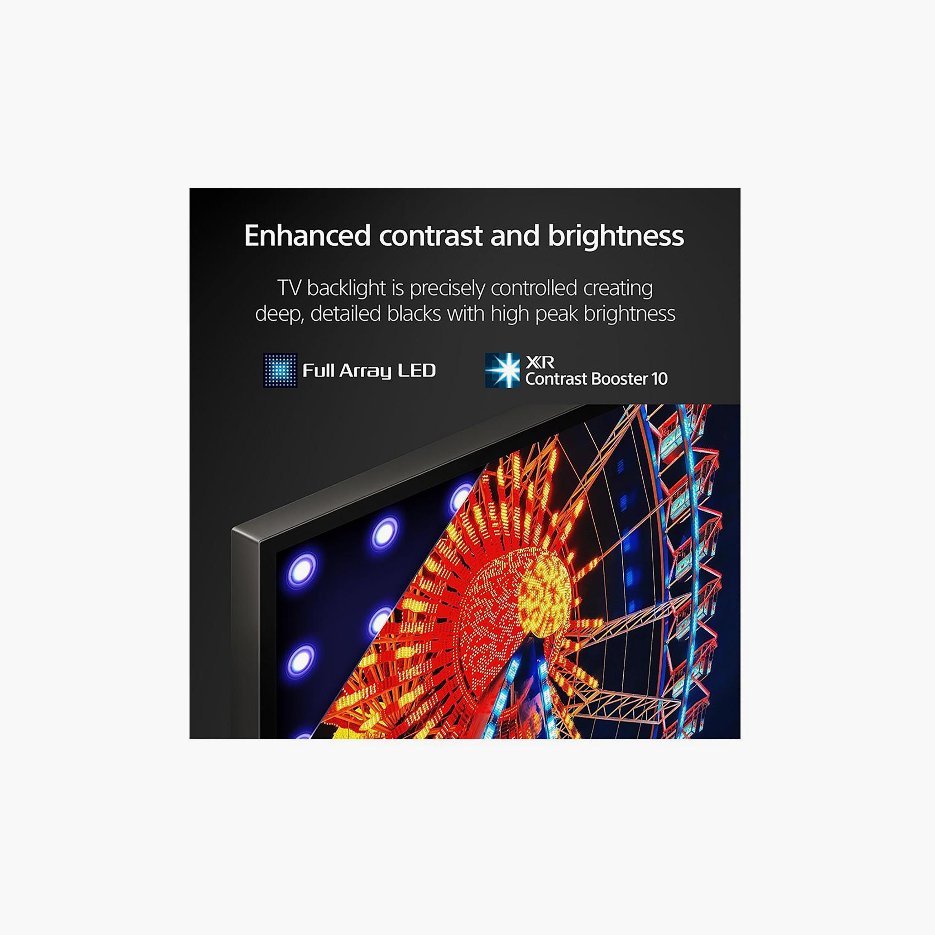 تلفزيون سوني 85 بوصة ليد، X90L، بدقة 4K، معالج Cognitive Processor XR، إضاءة Full Array، مخرج صوت 30 واط، نظام غوغل تي في الذكي، XR-85X90L (إصدار 2023) لون فضي داكن-electronics-televisionandvideo-image-3