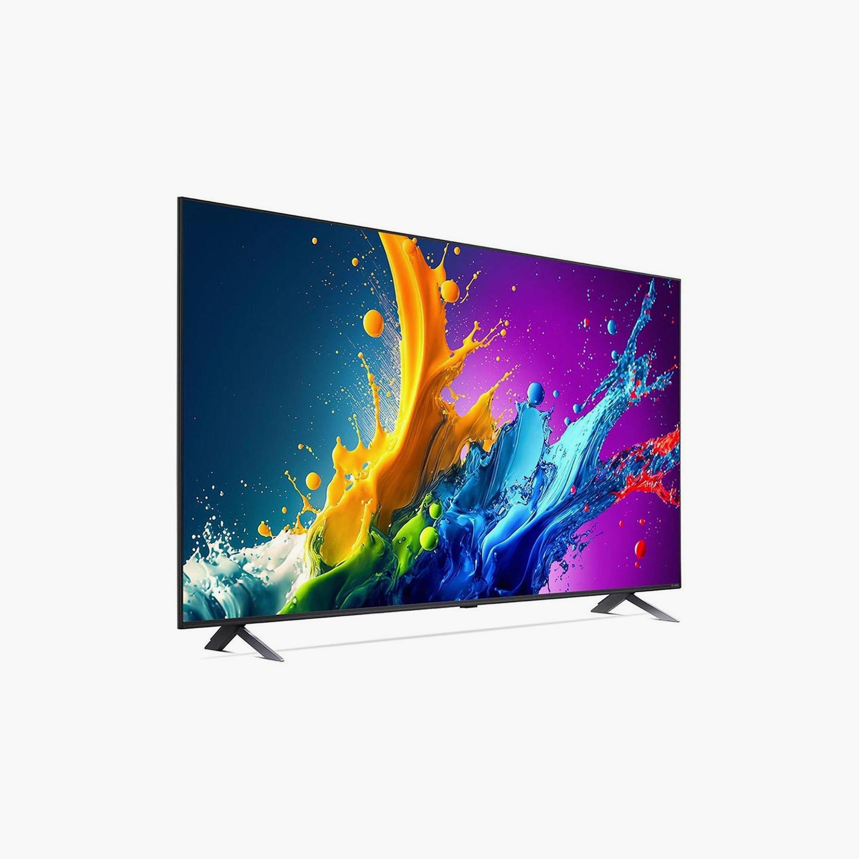 تلفزيون إل جي 75 بوصة كيو إن إي دي، QNED80، بدقة 4K، معالج α5 الجيل السابع، تردد 60 هرتز، مخرج صوت 20 واط، دعم HDR10، نظام webOS الذكي، 75QNED80T6B-AMAE (إصدار 2024) لون أسود-electronics-televisionandvideo-image-2