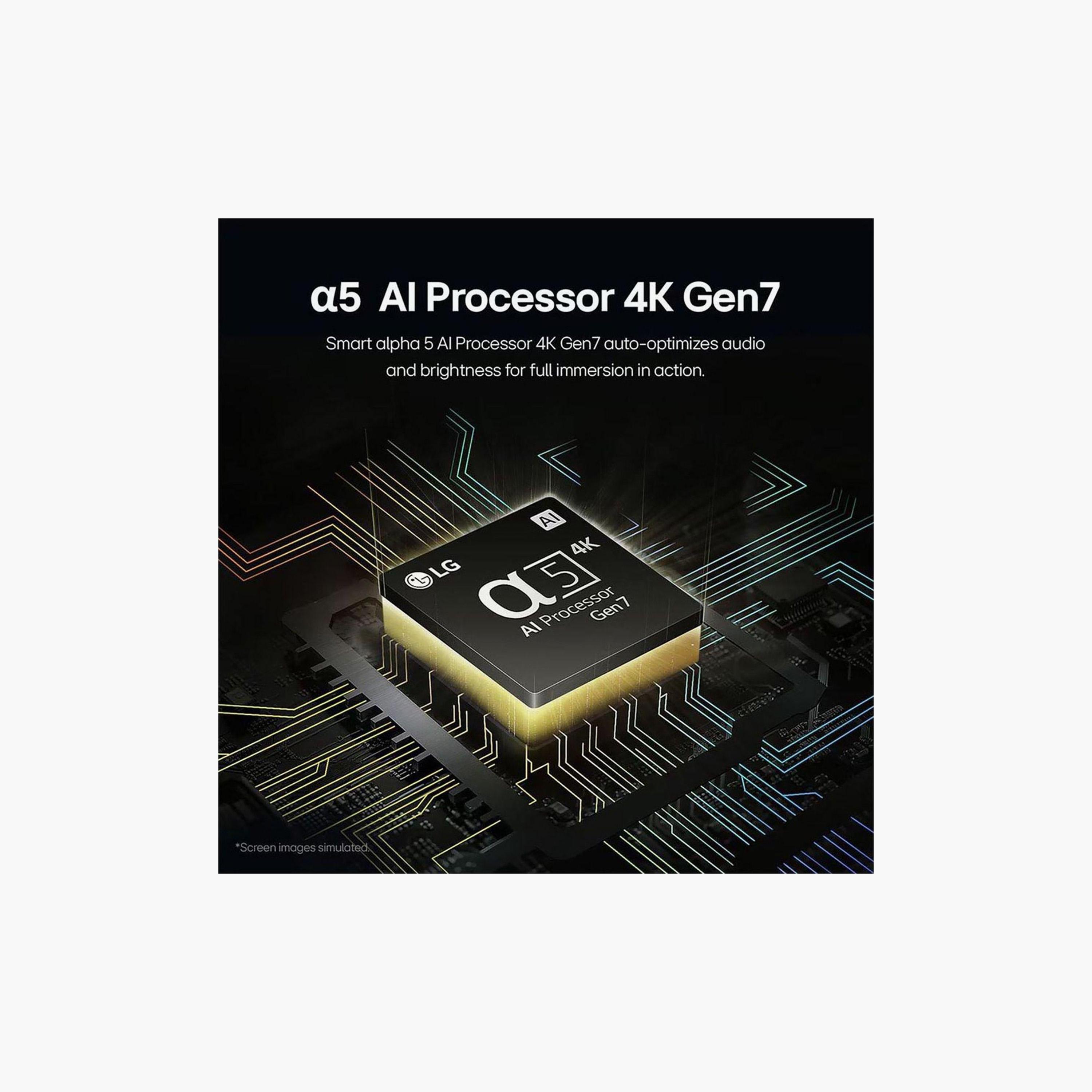 تلفزيون إل جي 75 بوصة كيو إن إي دي، QNED80، بدقة 4K، معالج α5 الجيل السابع، تردد 60 هرتز، مخرج صوت 20 واط، دعم HDR10، نظام webOS الذكي، 75QNED80T6B-AMAE (إصدار 2024) لون أسود-electronics-televisionandvideo-image-7