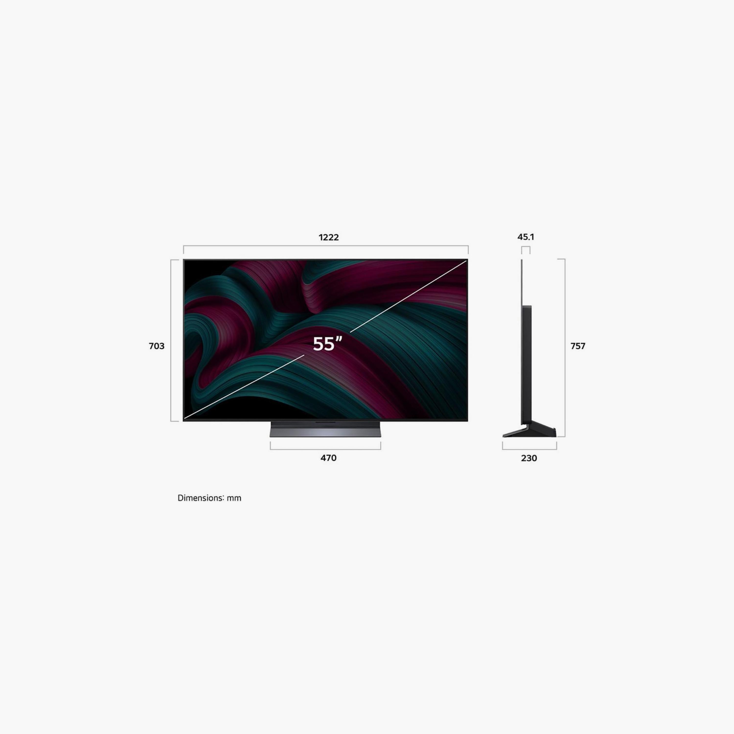 LG 55 Inch OLED evo TV, C5, 4K, α9 AI Processor 4K Gen8, 120Hz Refresh Rate, 40W Sound Output, Dolby Support, webOS Smart TV, OLED55C56LA-AMAG (2025) Black-electronics-televisionandvideo-image-7
