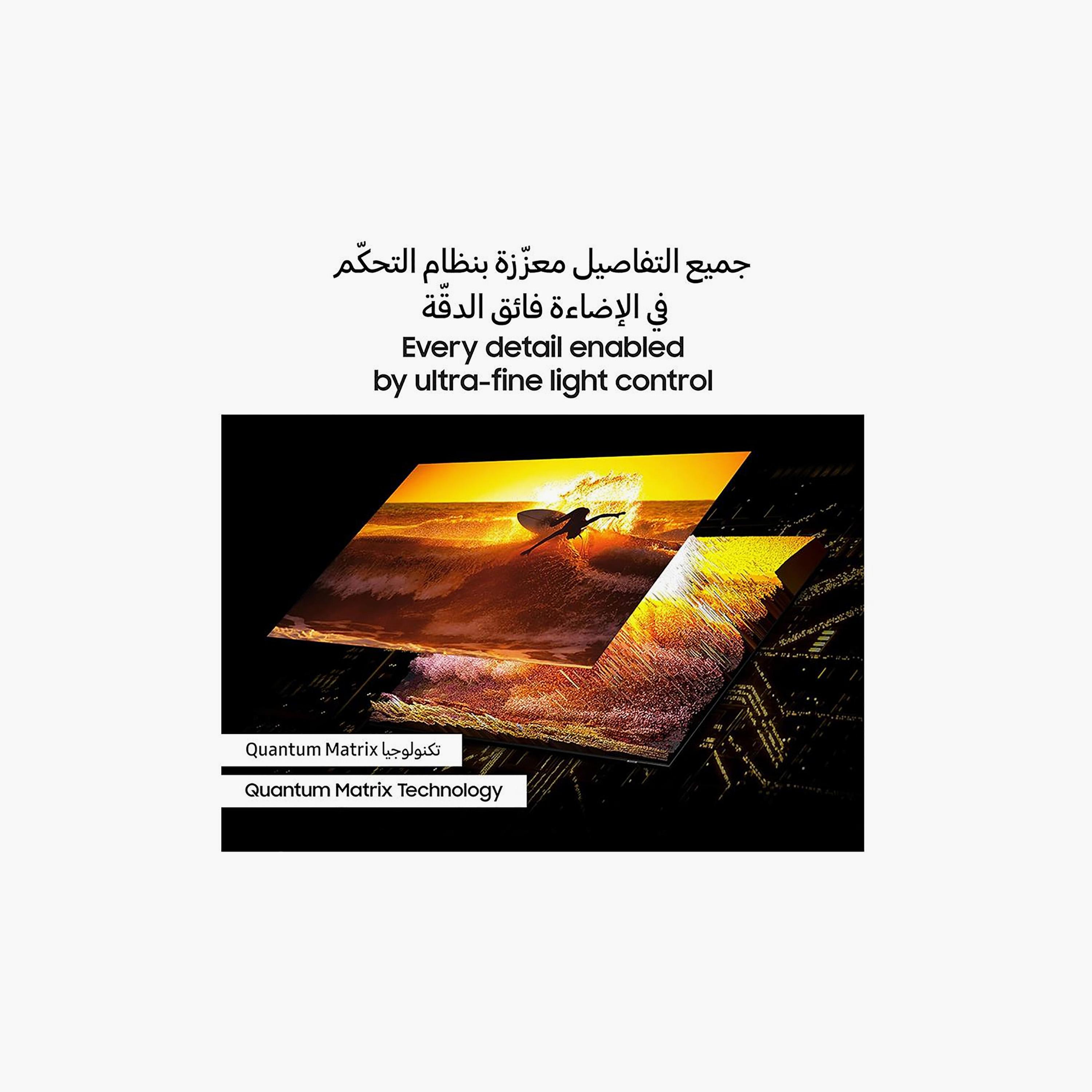 تلفزيون سامسونج 75 بوصة نيو كيو ليد، QN90D، بدقة 4K، معالج NQ4 AI الجيل الثاني، Neo Quantum HDR+، نظام تايزن الذكي، QA75QN90DAUXZN لون أسود-electronics-televisionandvideo-image-5