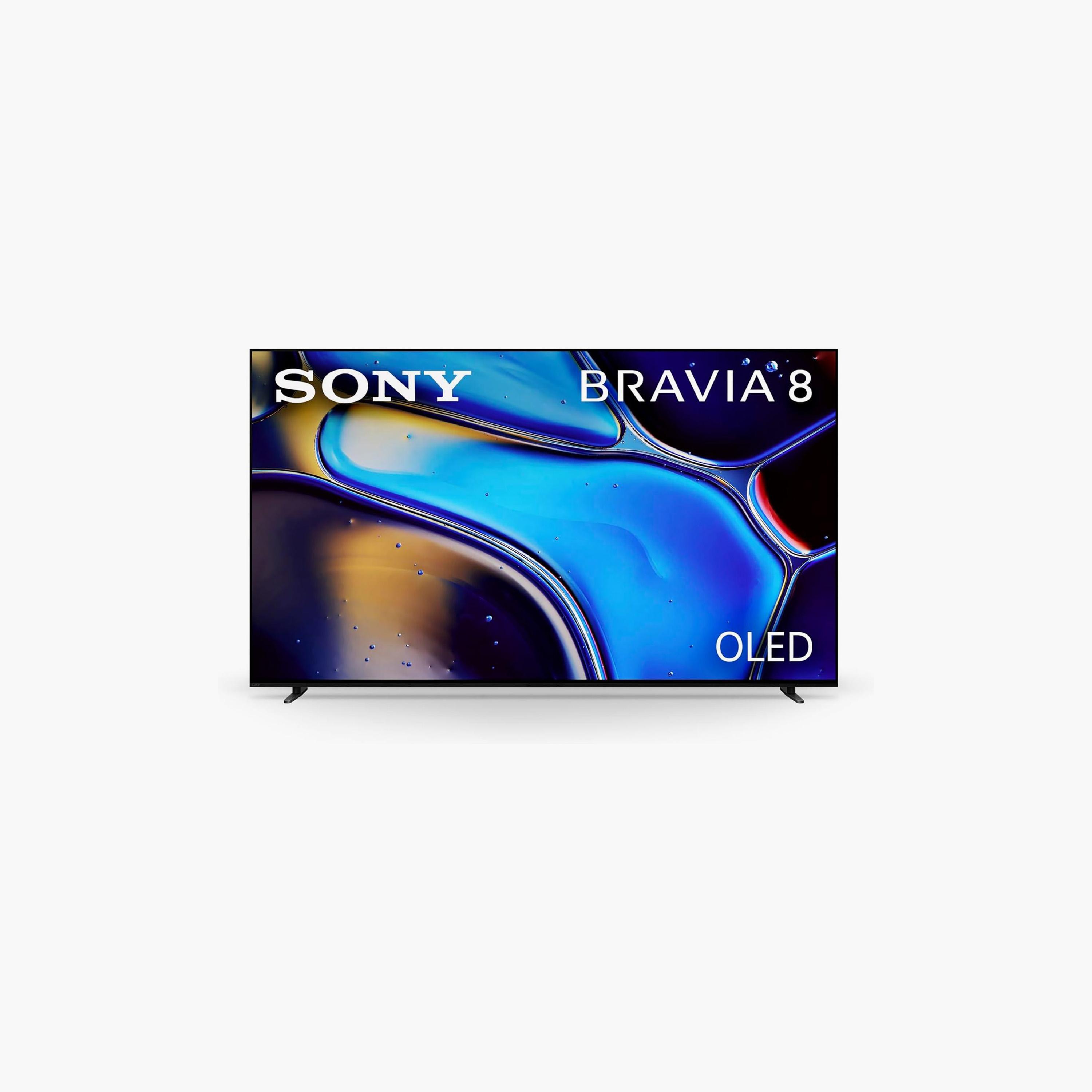تلفزيون سوني 77 بوصة أوليد، BRAVIA 8، بدقة 4K، معالج XR، تردد 120 هرتز، مخرج صوت 50 واط، نظام غوغل تي في الذكي، K-77XR80 (إصدار 2024) لون فضي داكن-electronics-televisionandvideo-image-1