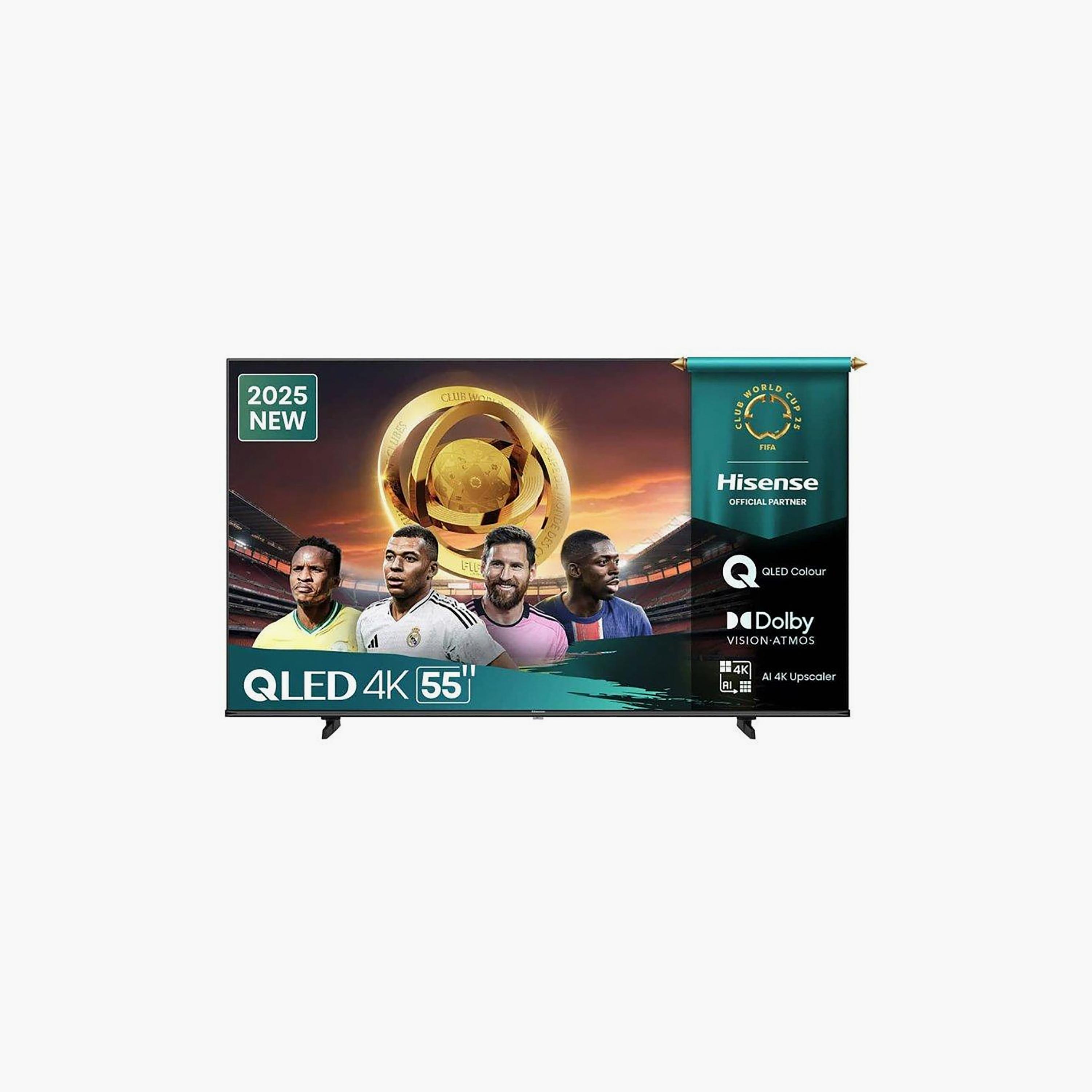 تلفزيون هايسنس 55 بوصة كيو ليد، Q61Q، بدقة 4K، معالج MT9655، تردد 60 هرتز، مخرج صوت 10 واط، نظام VIDAA الذكي، 55Q61Q (إصدار 2025) لون أسود-electronics-televisionandvideo-image-1