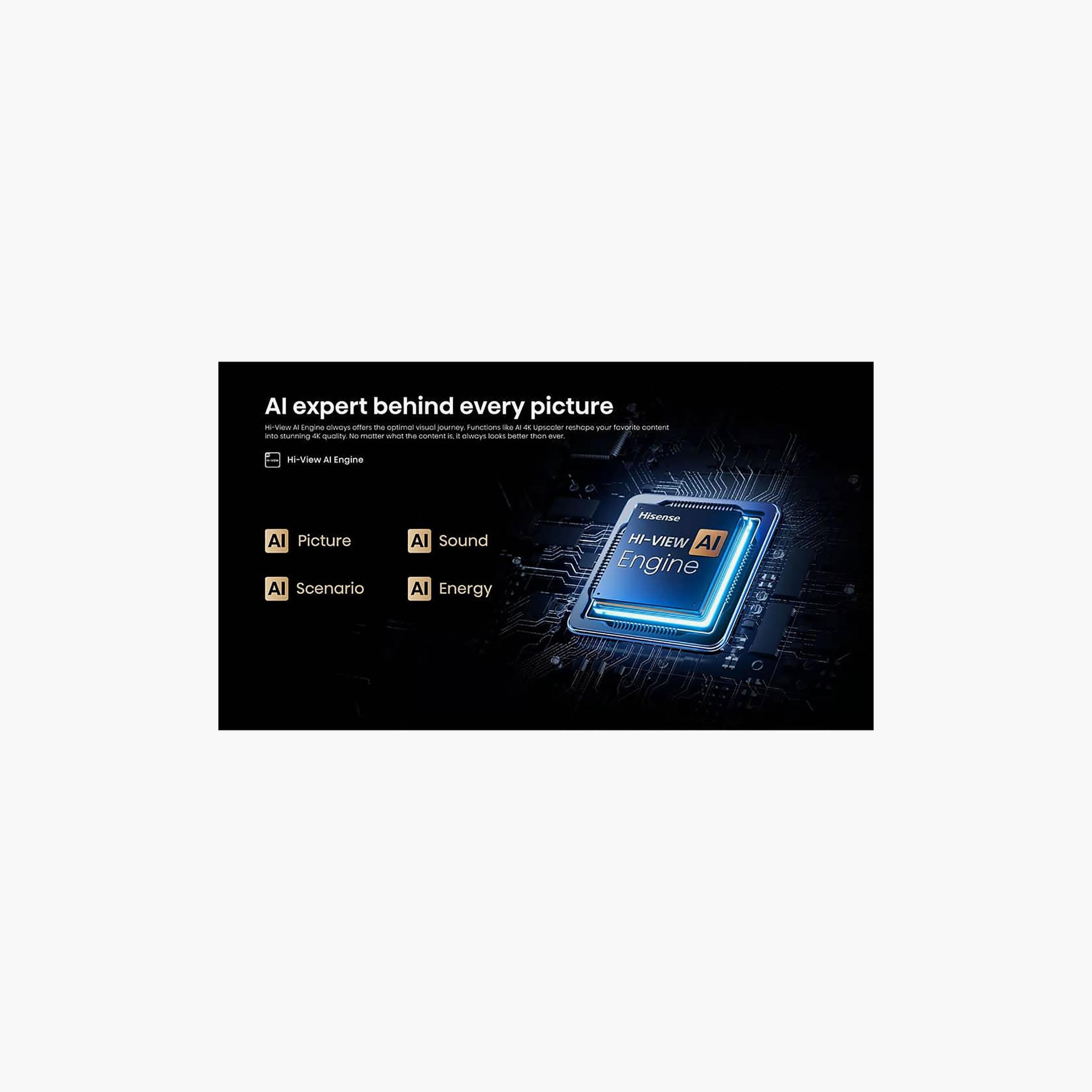 تلفزيون هايسنس 55 بوصة يو ليد، U6Q PRO، بدقة 4K، معالج MT9618، تردد 60 هرتز، مخرج صوت 40 واط، نظام VIDAA الذكي، 55U6Q PRO (إصدار 2025) لون أسود-electronics-televisionandvideo-image-7