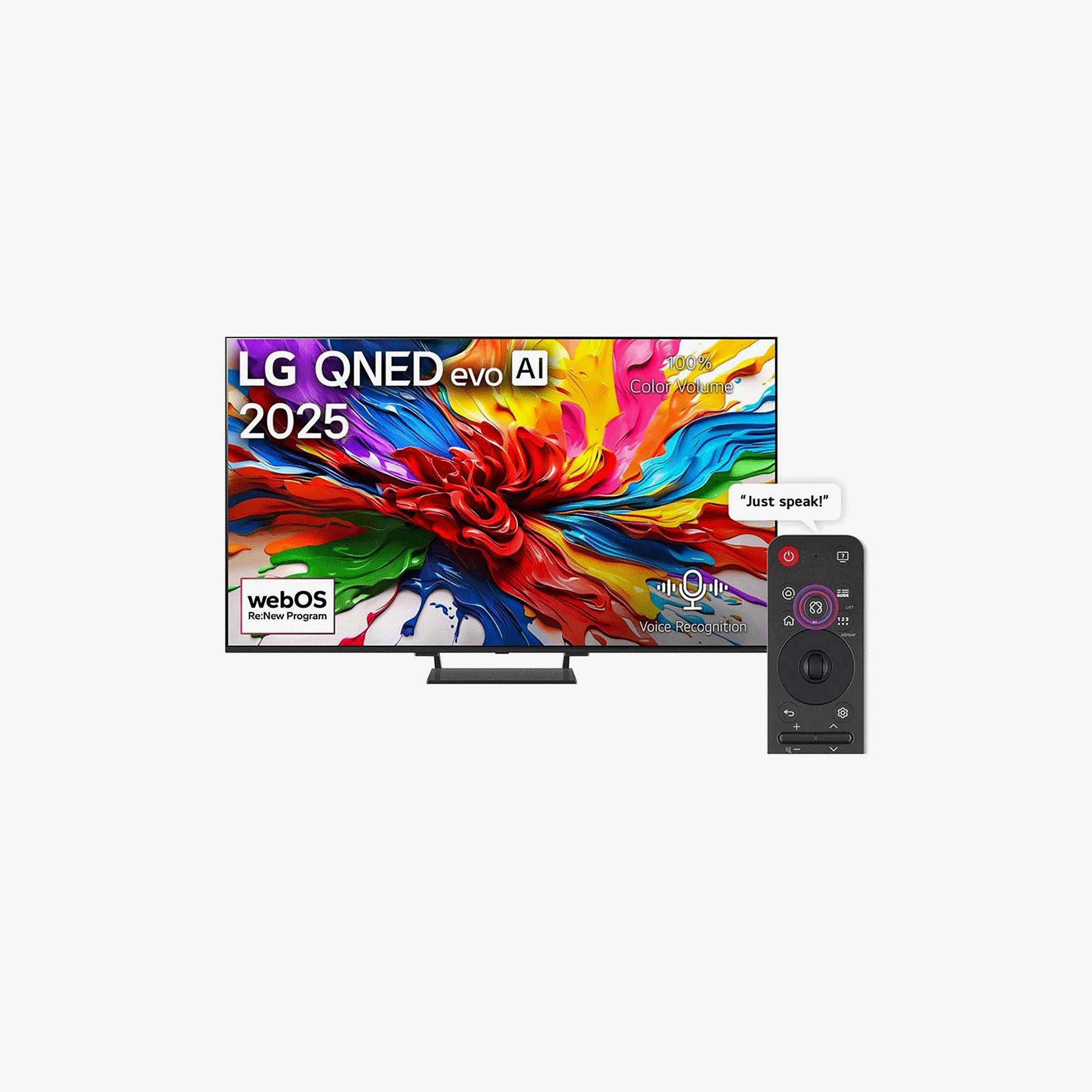 LG 65 Inch QNED evo TV, QNED93, 4K, α8 AI Processor Gen2, 120Hz Refresh Rate, 40W Sound Output, Dolby Support, webOS Smart TV, 65QNED93A6A-AMAQ (2025) Black-electronics-televisionandvideo-image-1