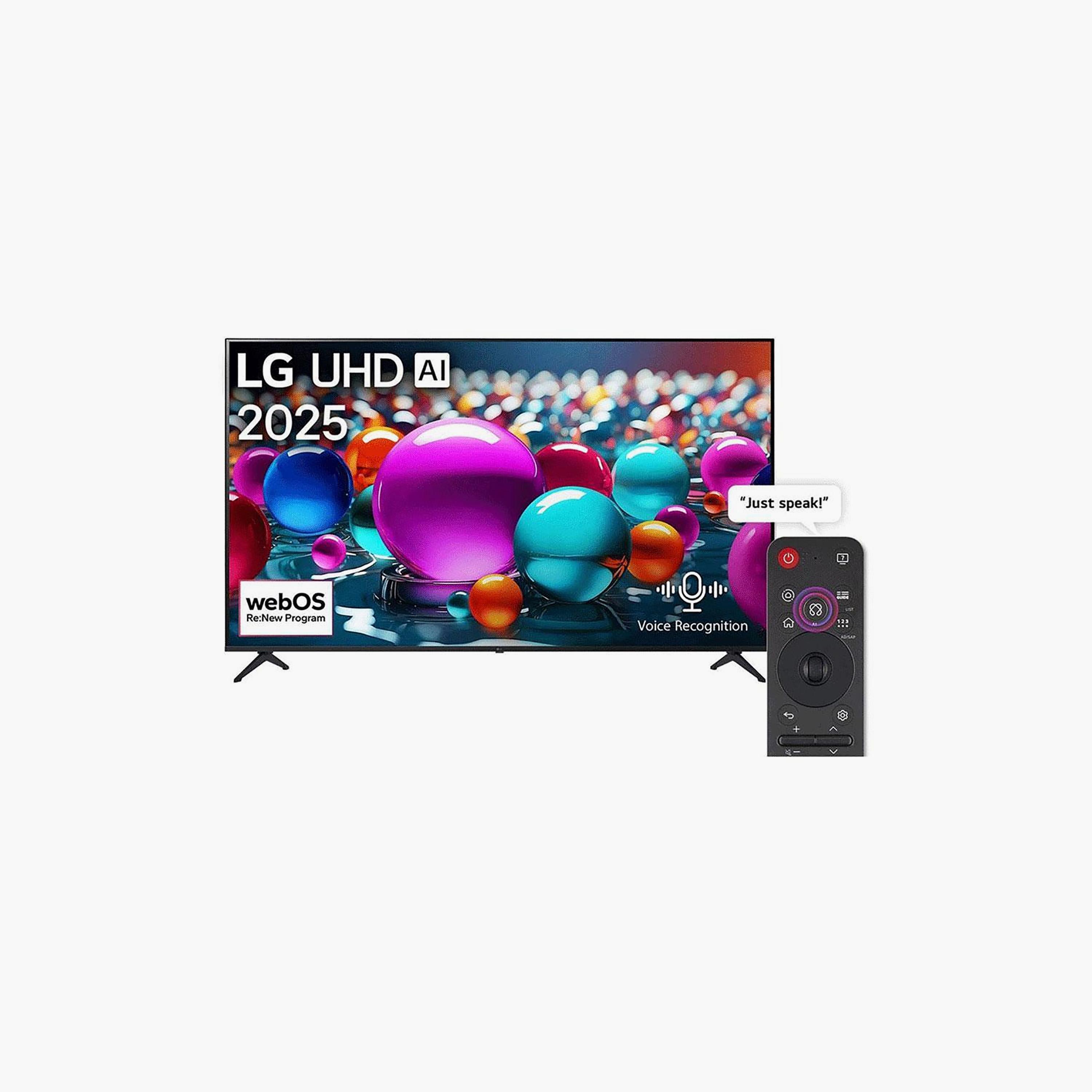 LG 65 Inch UHD TV, UA85, 4K, α7 AI Processor 4K Gen8, 60Hz Refresh Rate, 20W Sound Output, HDR10 Support, webOS Smart TV, 65UA85006LA-AMAE (2025) Black-electronics-televisionandvideo-image-1