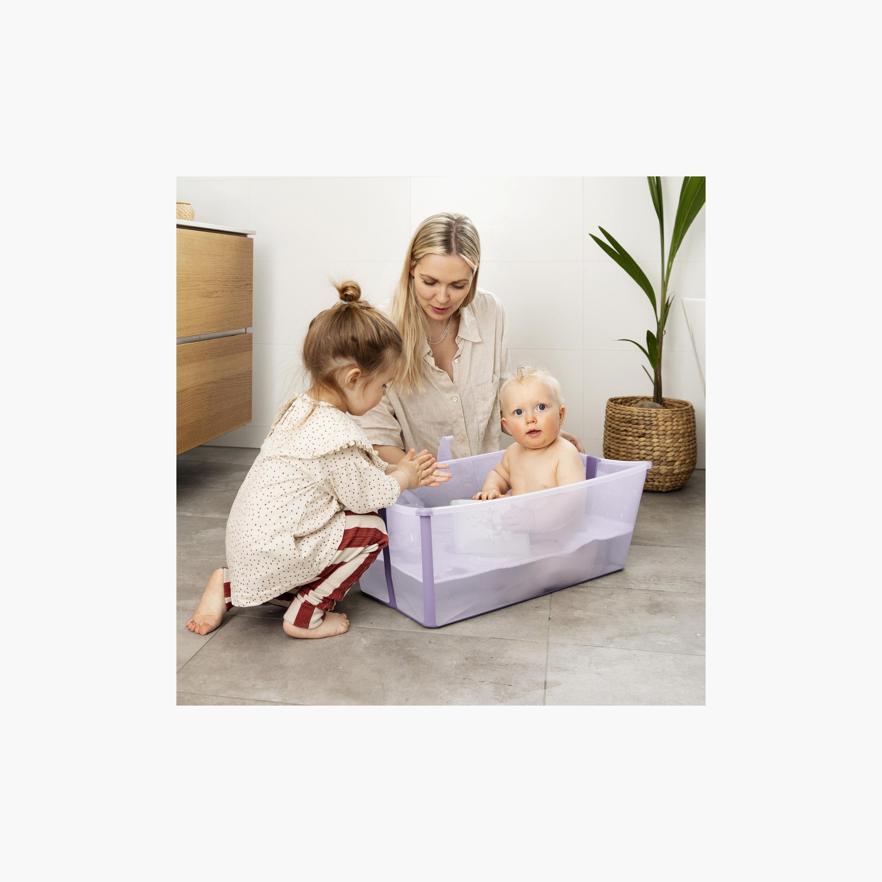 Stokke Flexi Bath Foldable Bathtub with Heat Sensitive Drain Plug-baby-bathandcare-bathtubs-image-2