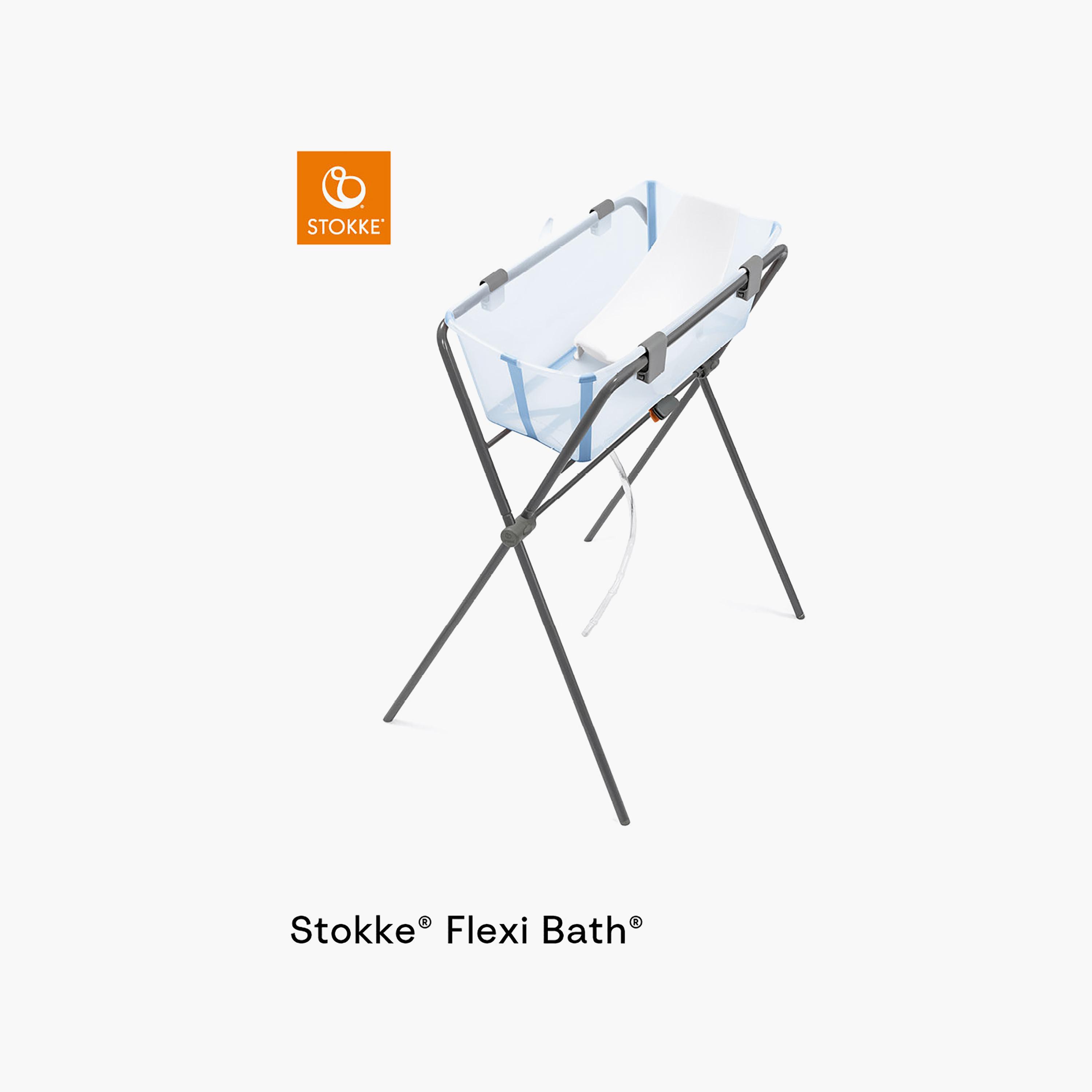 Stokke Flexi Bath Foldable Bathtub with Heat Sensitive Drain Plug-baby-bathandcare-bathtubs-image-4
