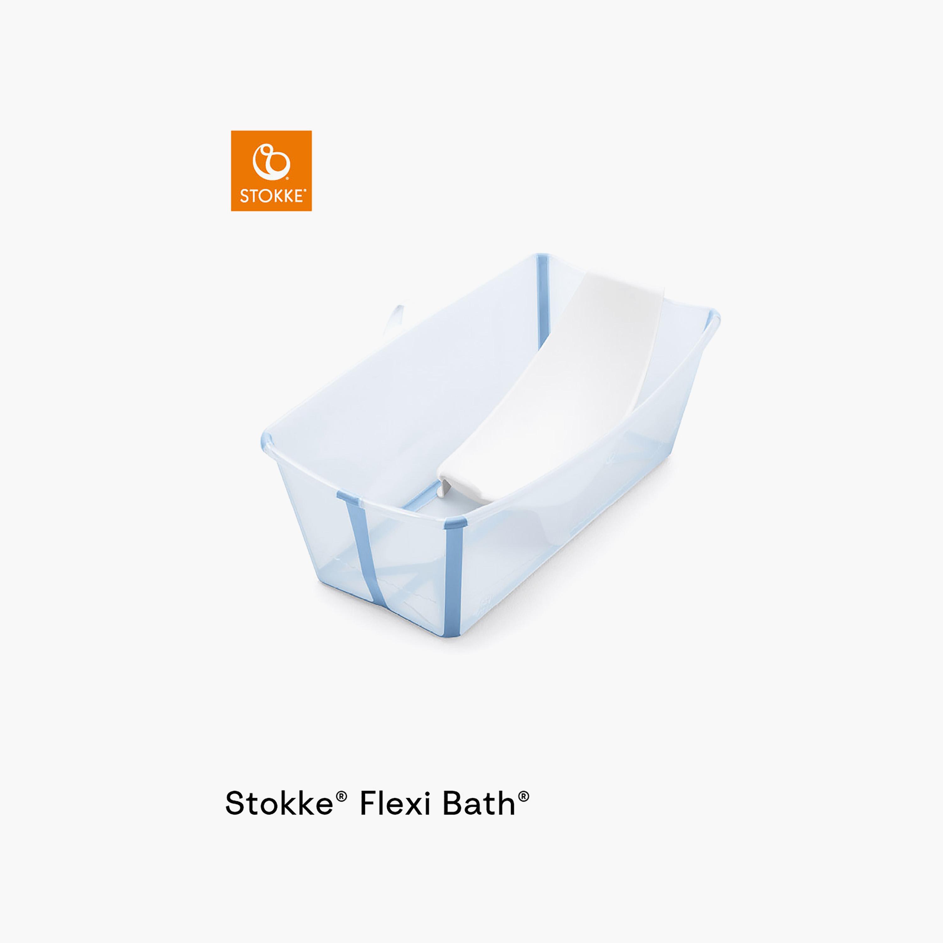 Stokke Flexi Bath Foldable Bathtub with Heat Sensitive Drain Plug-baby-bathandcare-bathtubs-image-5