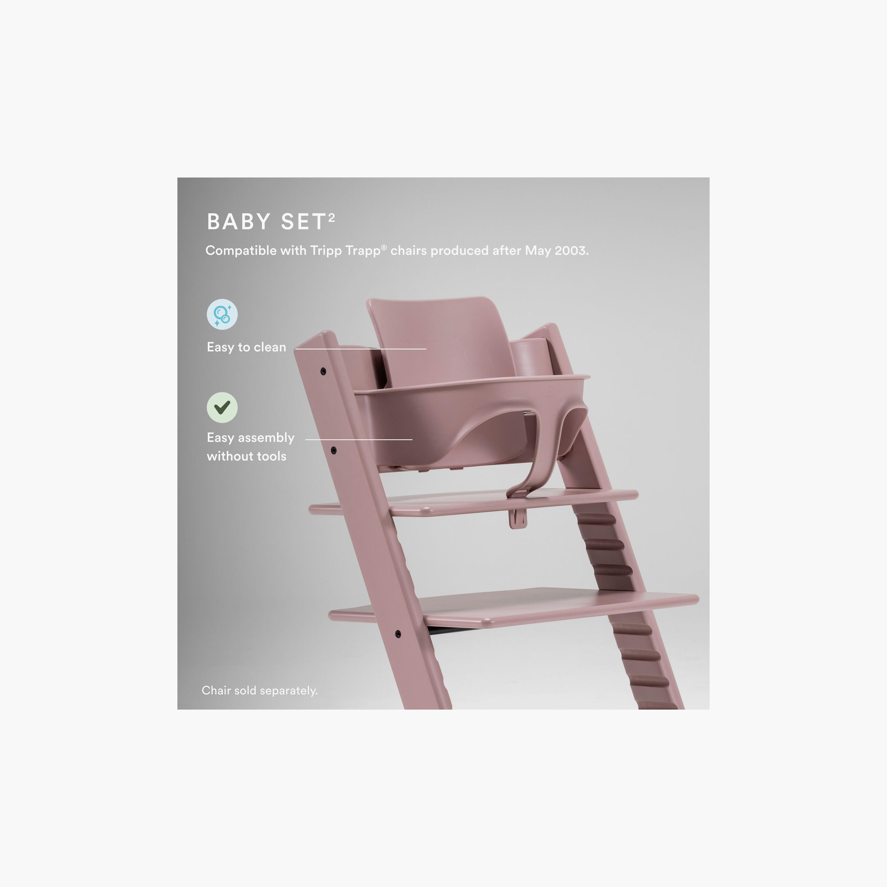 Stokke Tripp Trapp Baby Set Backrest & Rail with Extended Gliders-baby-feeding-highchairsandboosters-image-6