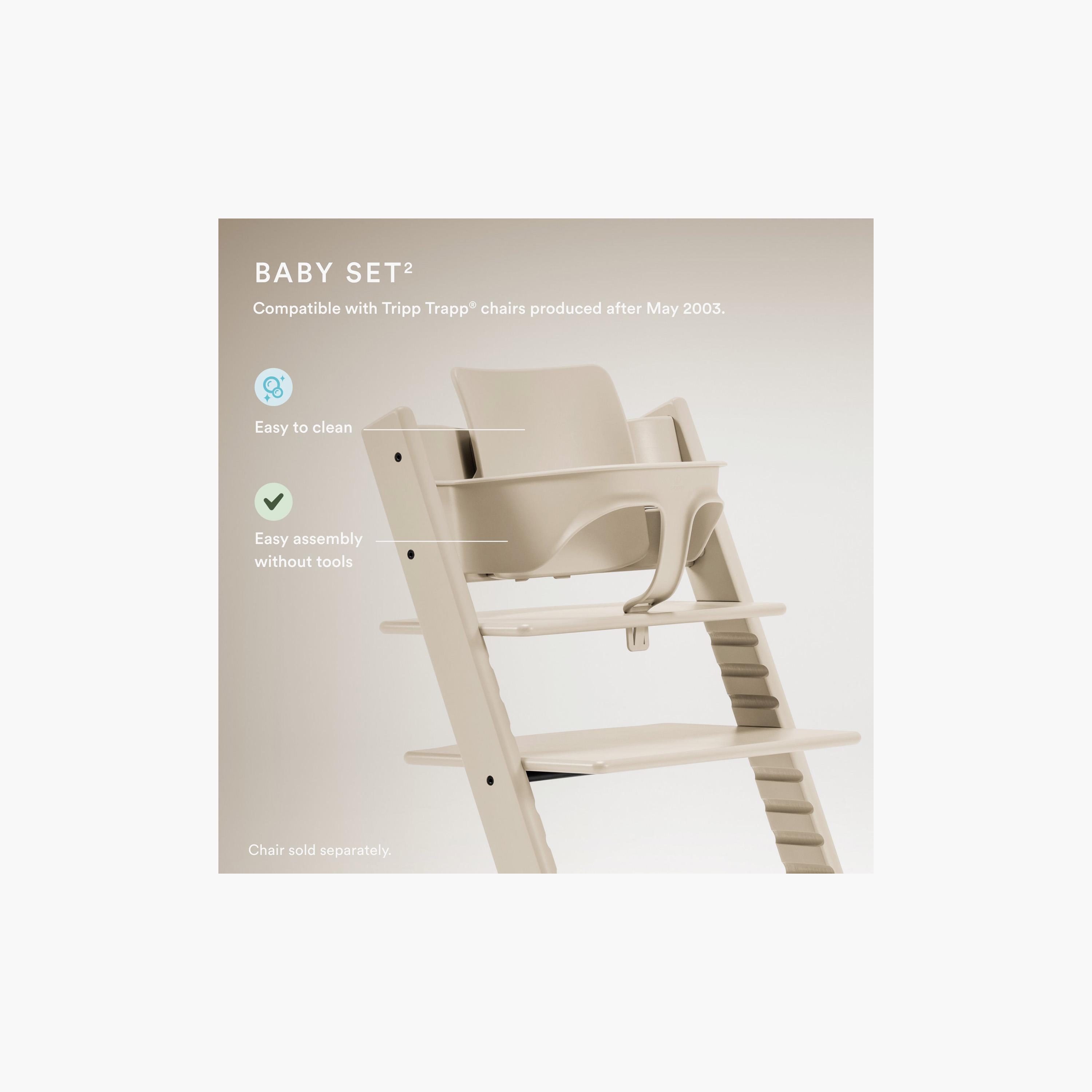 Stokke Tripp Trapp Baby Set Backrest & Rail with Extended Gliders-baby-feeding-highchairsandboosters-image-3
