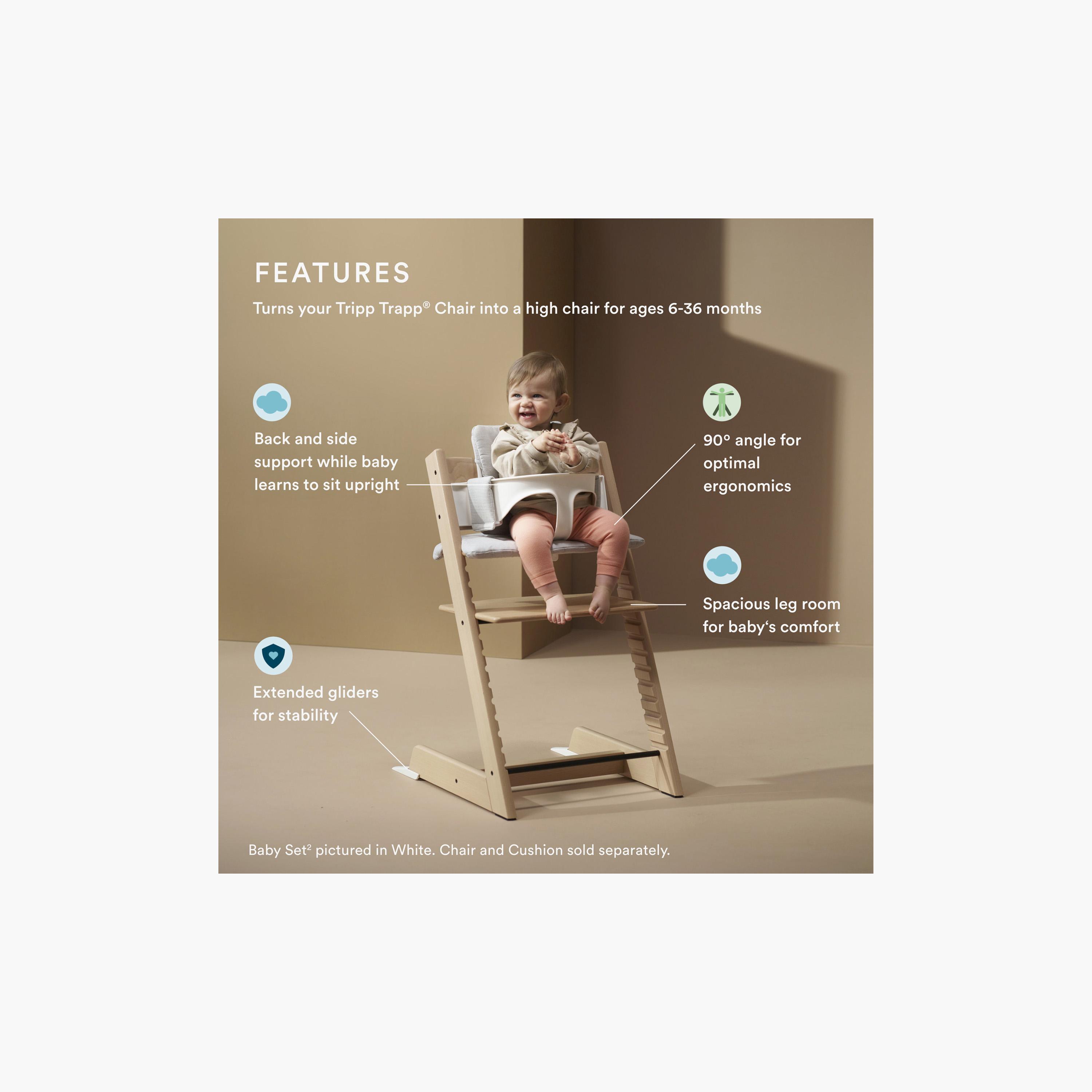 Stokke Tripp Trapp Baby Set Backrest & Rail with Extended Gliders-baby-feeding-highchairsandboosters-image-4