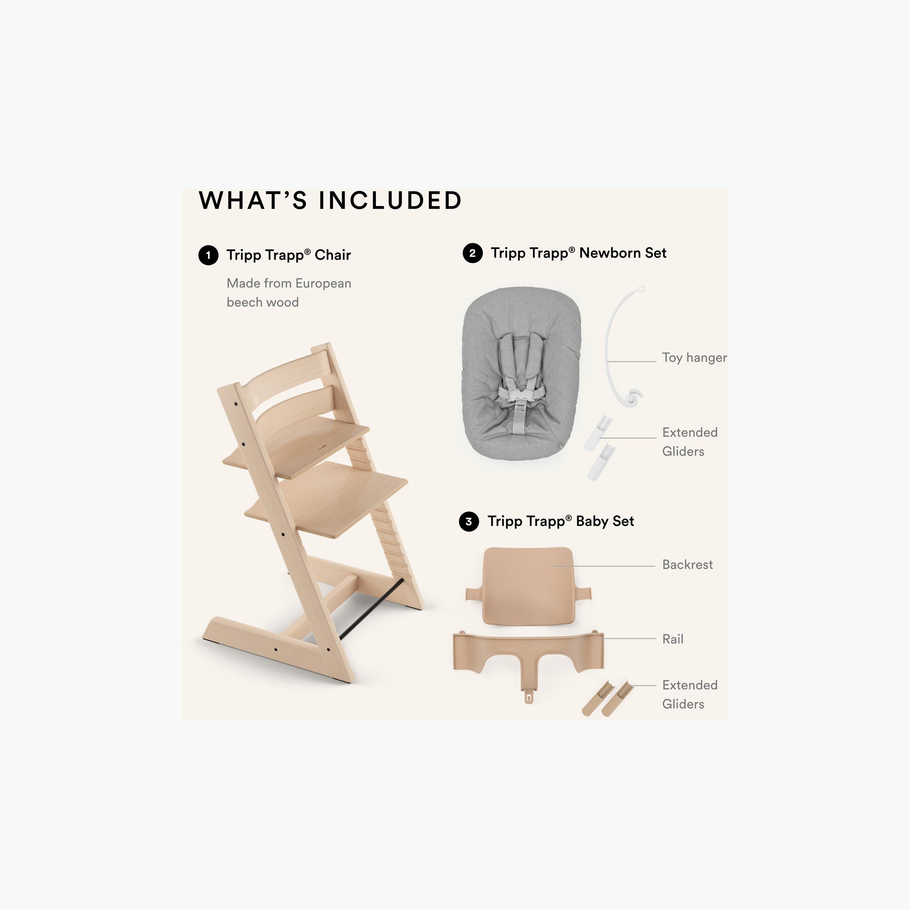 Stokke Tripp Trapp Chair with Baby Set & Newborn Set-baby-feeding-highchairsandboosters-image-7